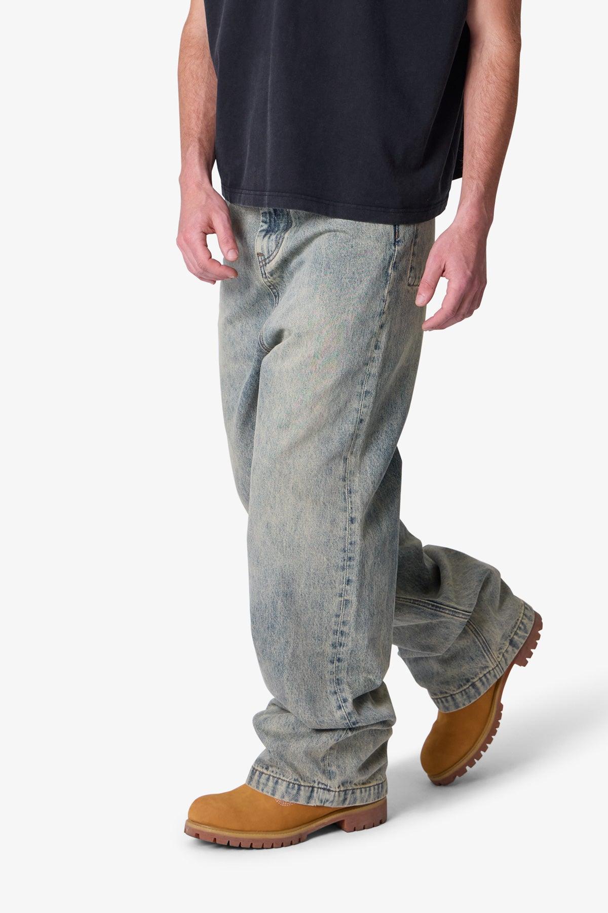 Baggy Moto Denim - Vintage Blue Product Image
