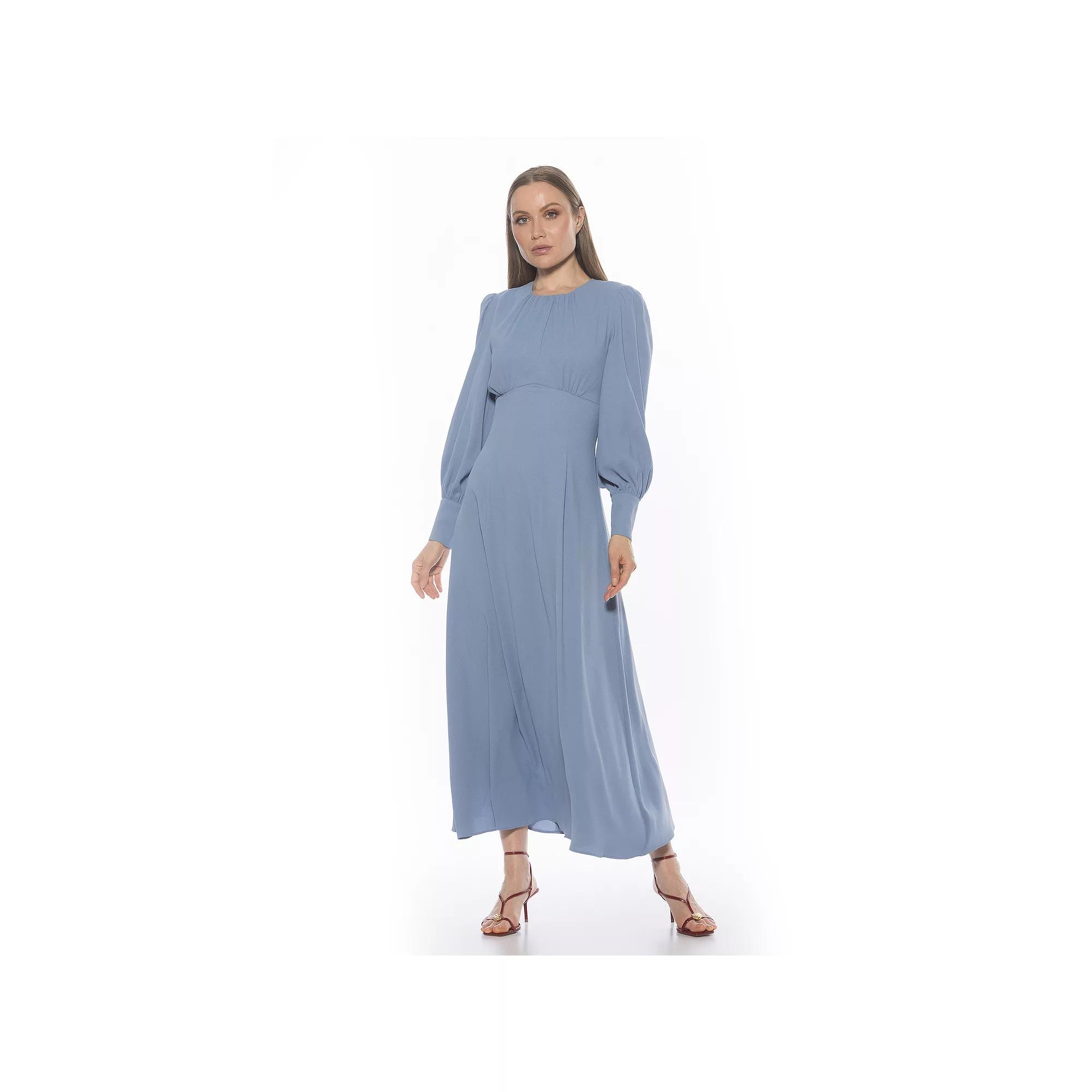 Women's ALEXIA ADMOR Yesenia Flowy Long Sleeve Maxi Dress,  Product Image