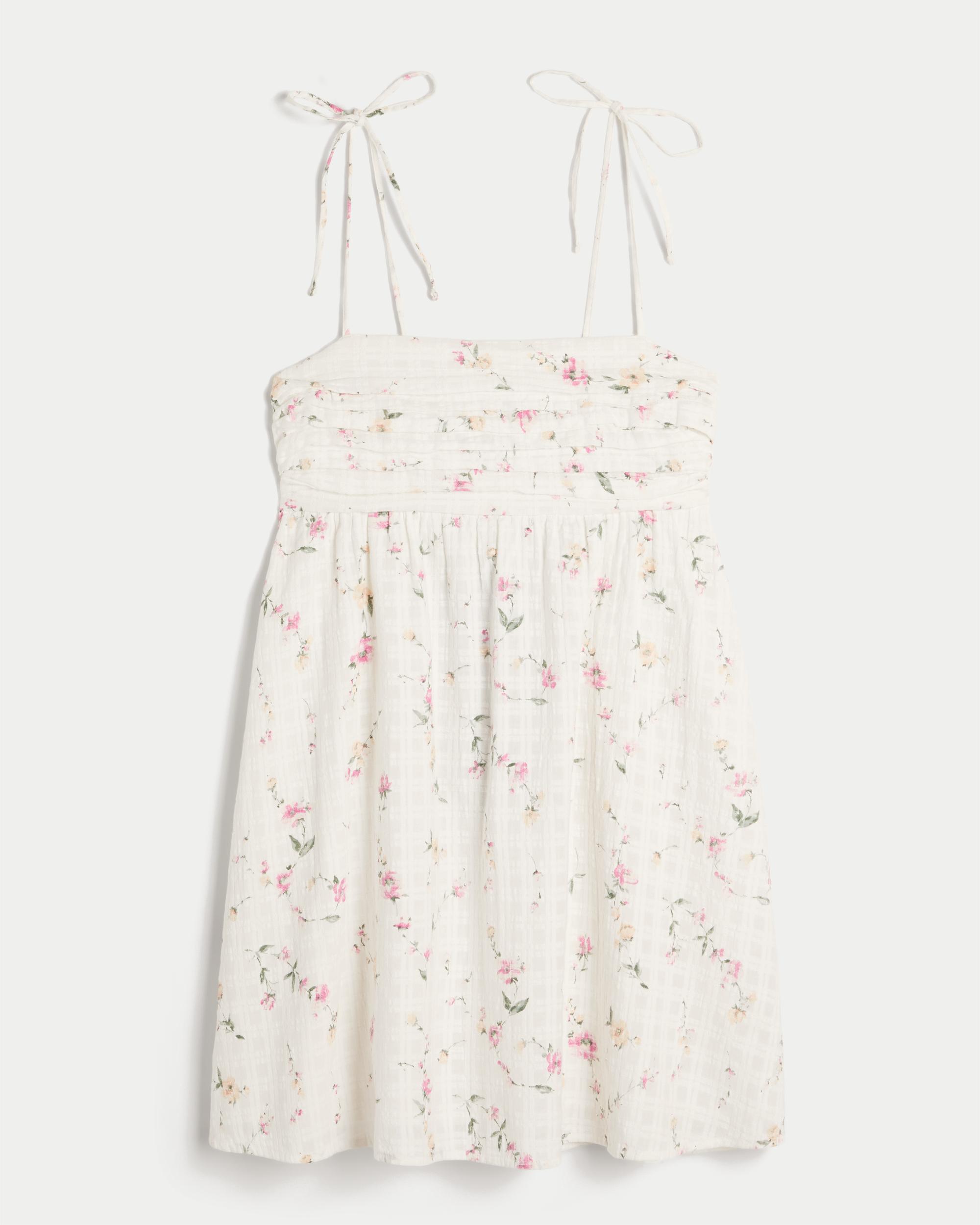 Babydoll Tie-Strap Mini Dress Product Image