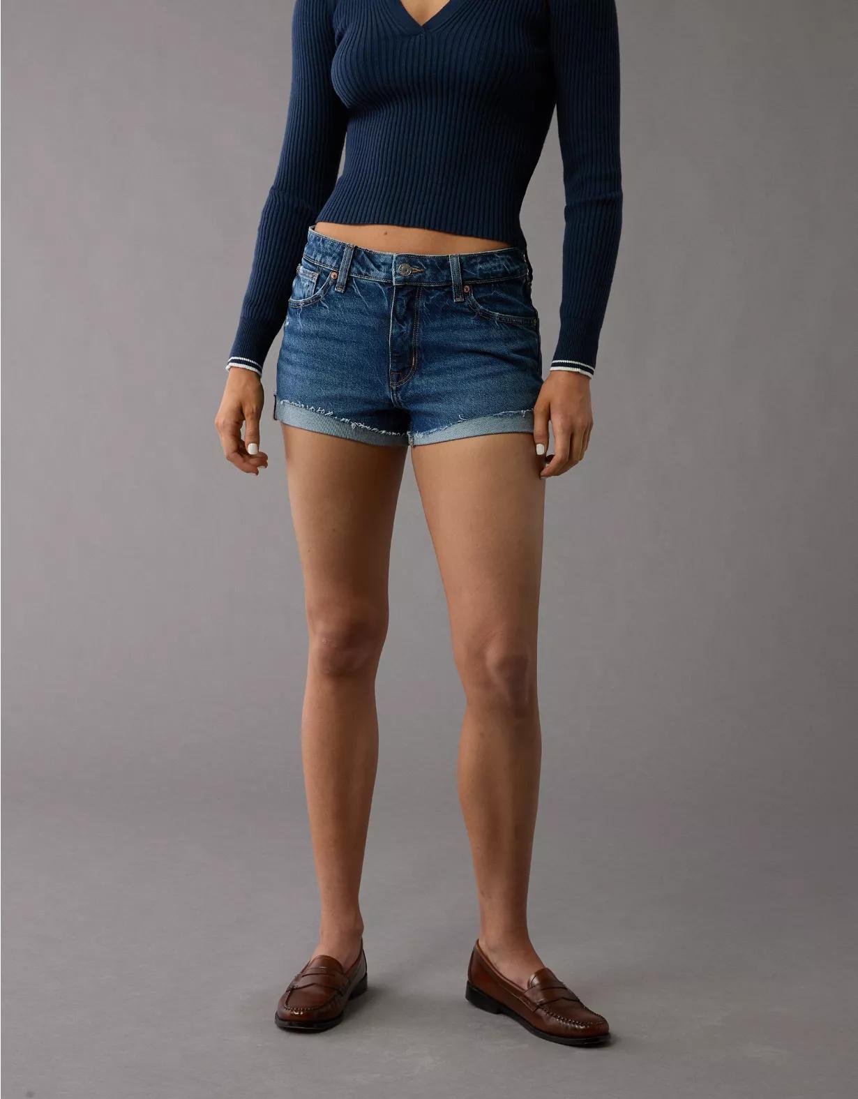 AE Stretch Denim Perfect Shortie Product Image