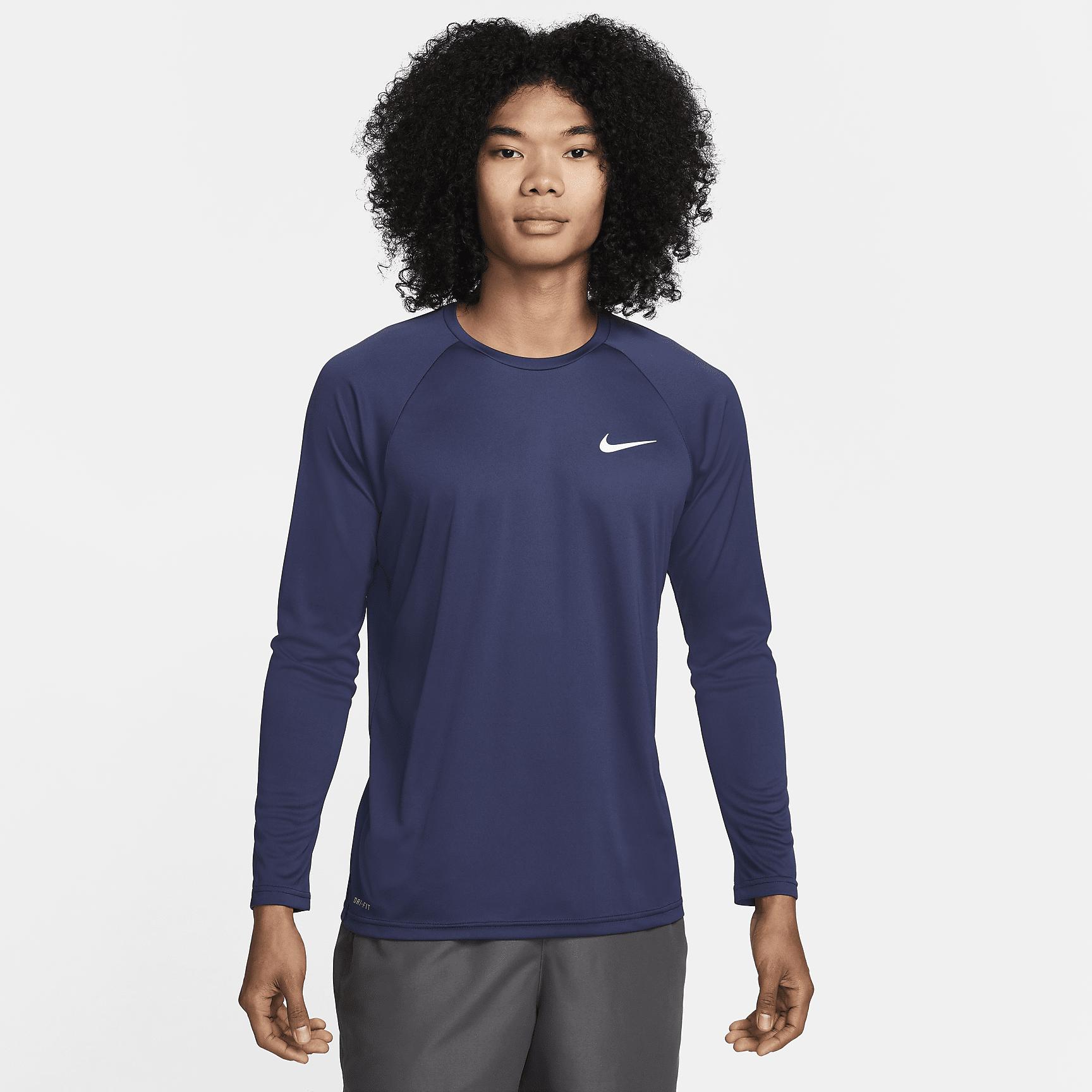 Nike Mens Essential Long-Sleeve Hydroguard Swim Shirt | NESSA587-001 Product Image