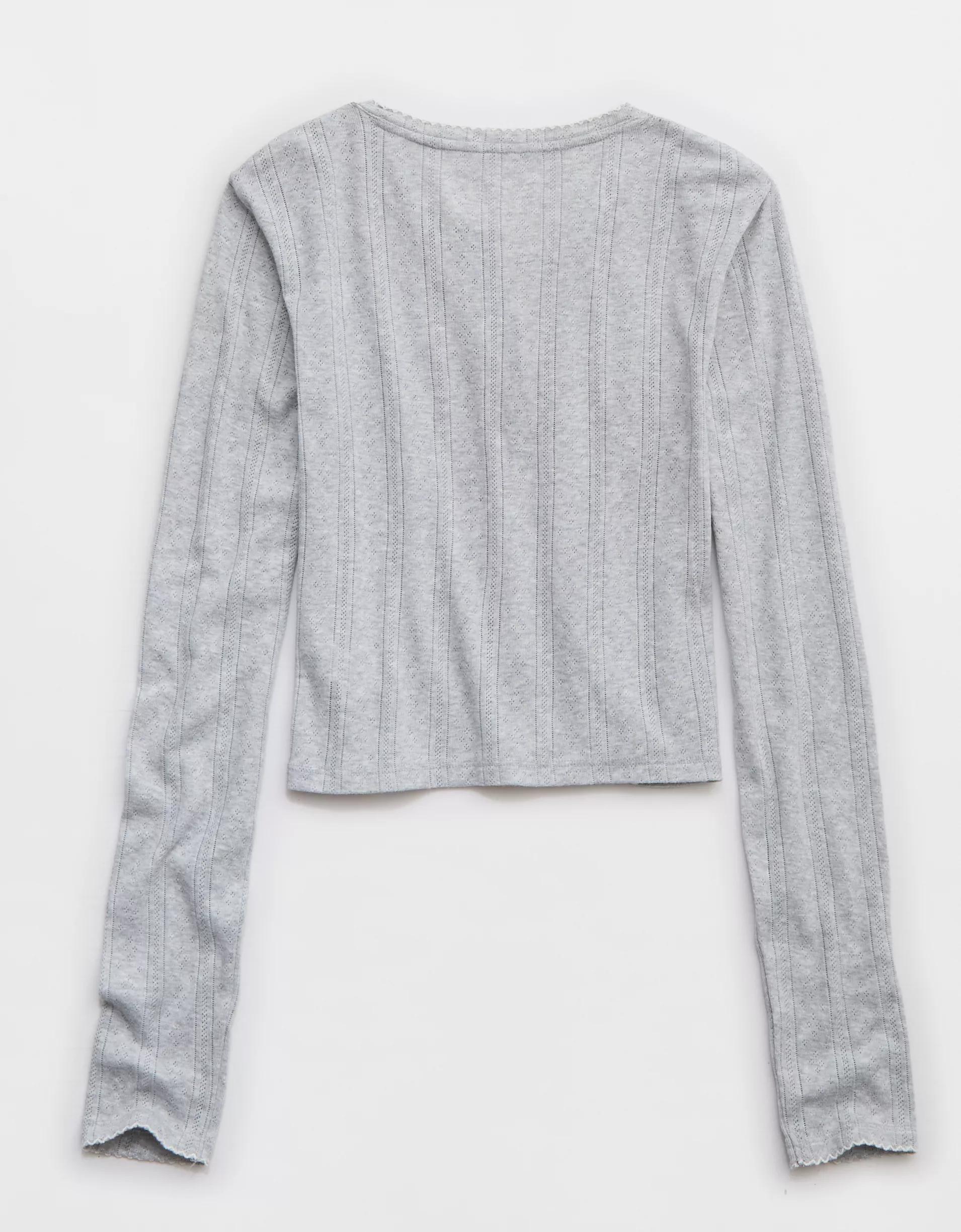 Aerie Off-Duty Pointelle Cardigan Product Image