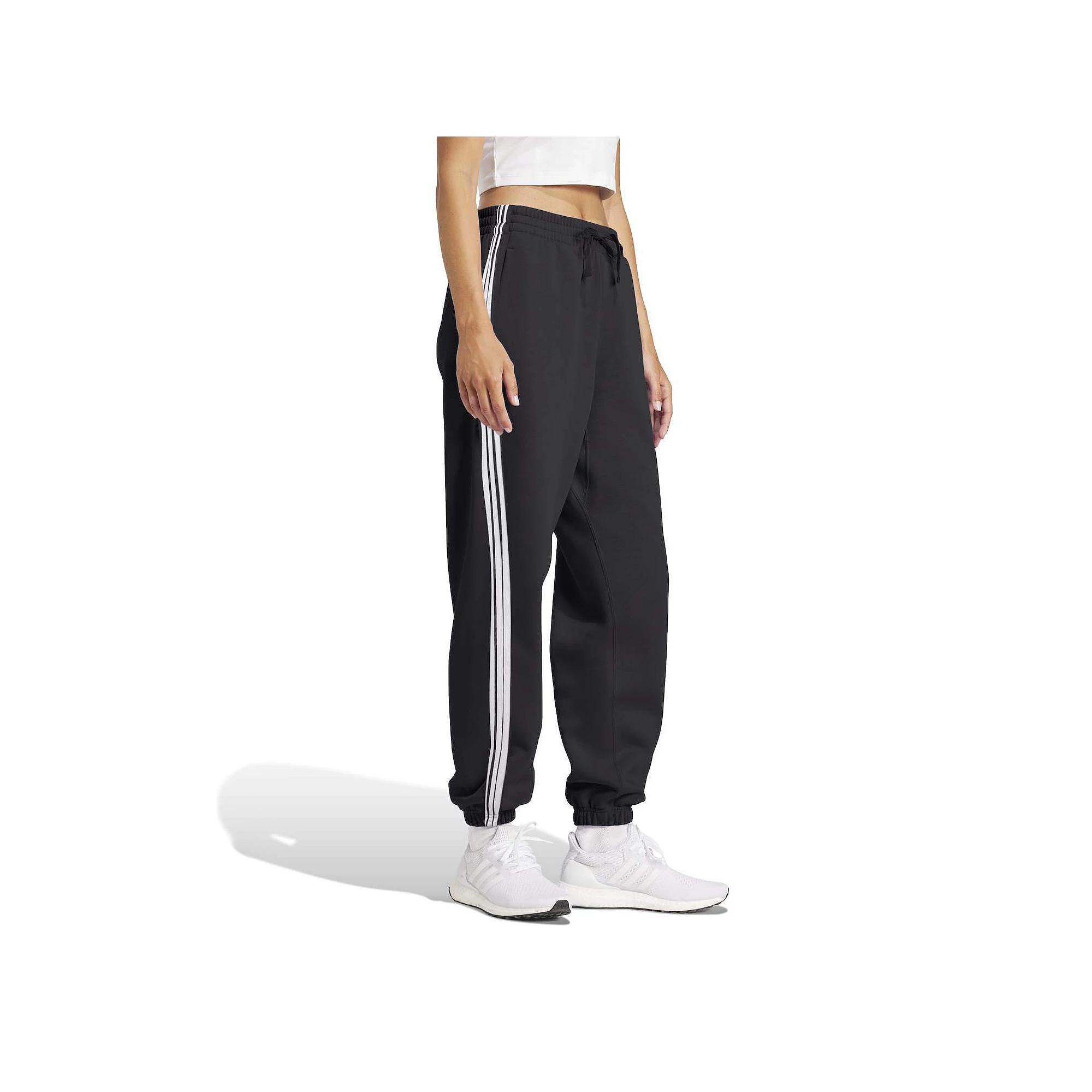 Women's adidas Essentials 3-Stripes French Terry Cuffed Sportswear Pants,  Product Image