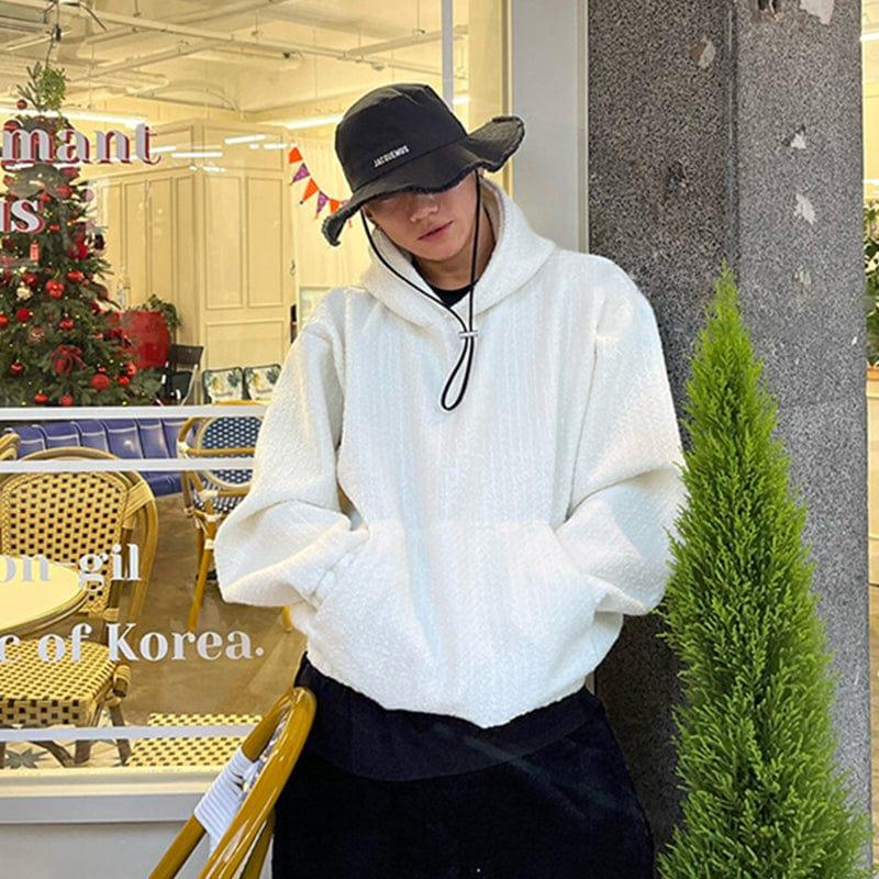 RT No. 7020 TWEED PULLOVER HOODIE Product Image