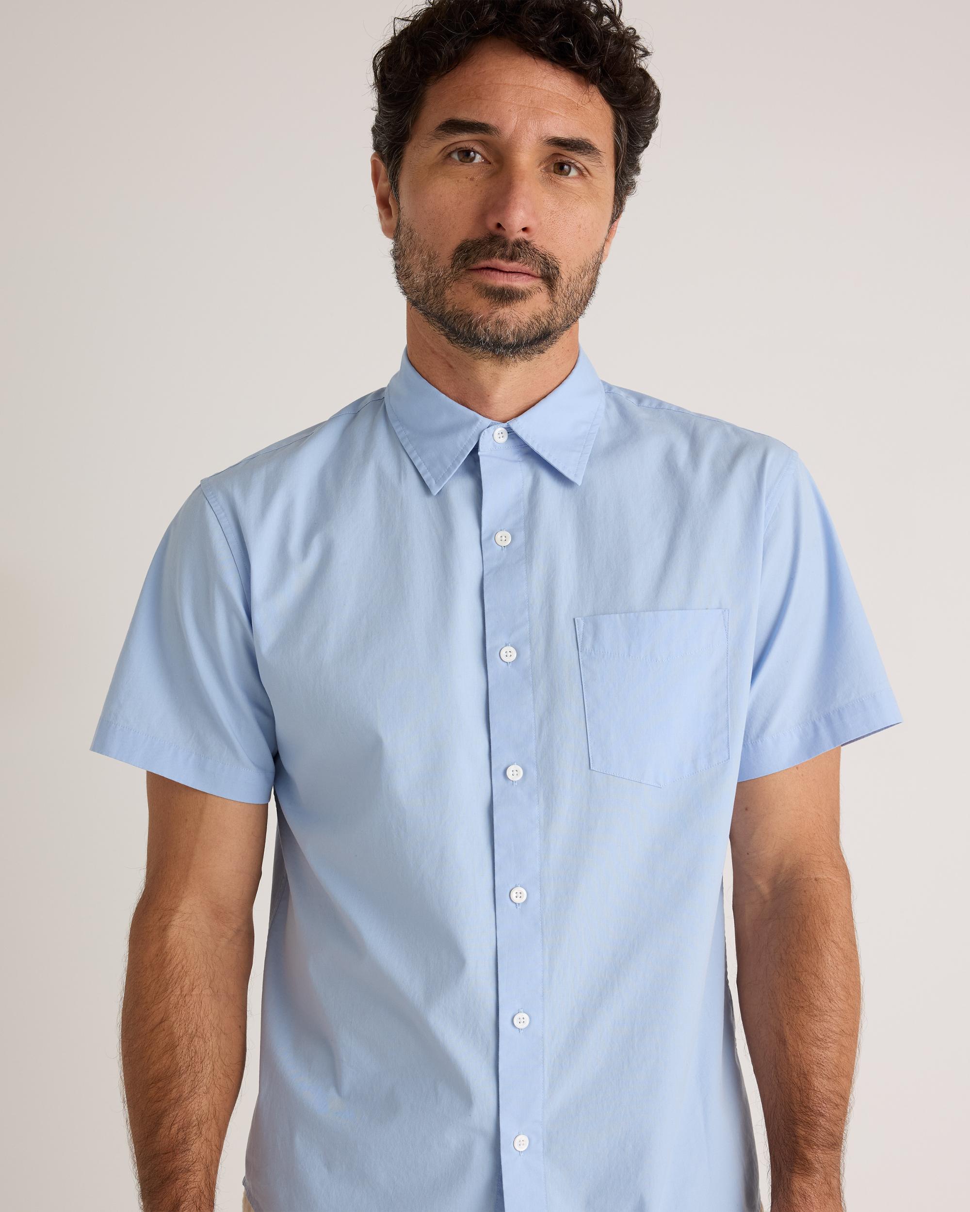 Quince | Men's Stretch Poplin Short Sleeve Shirt Size XL, Organic Cotton Product Image