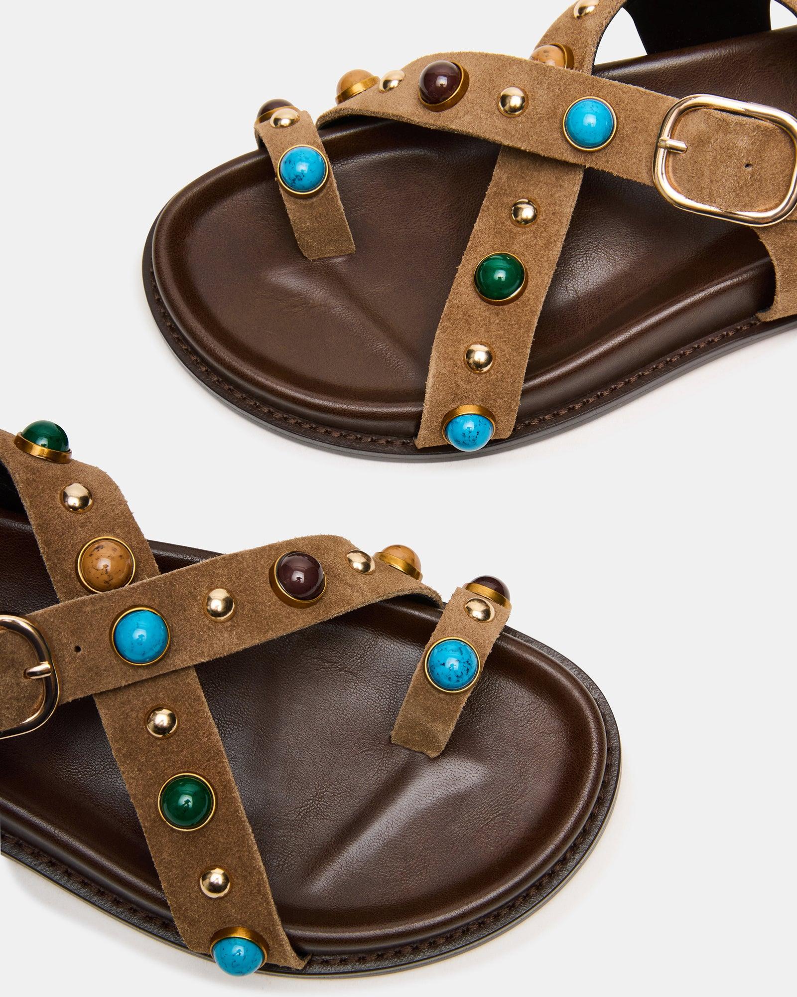 LINEAR TAUPE SUEDE Female Product Image