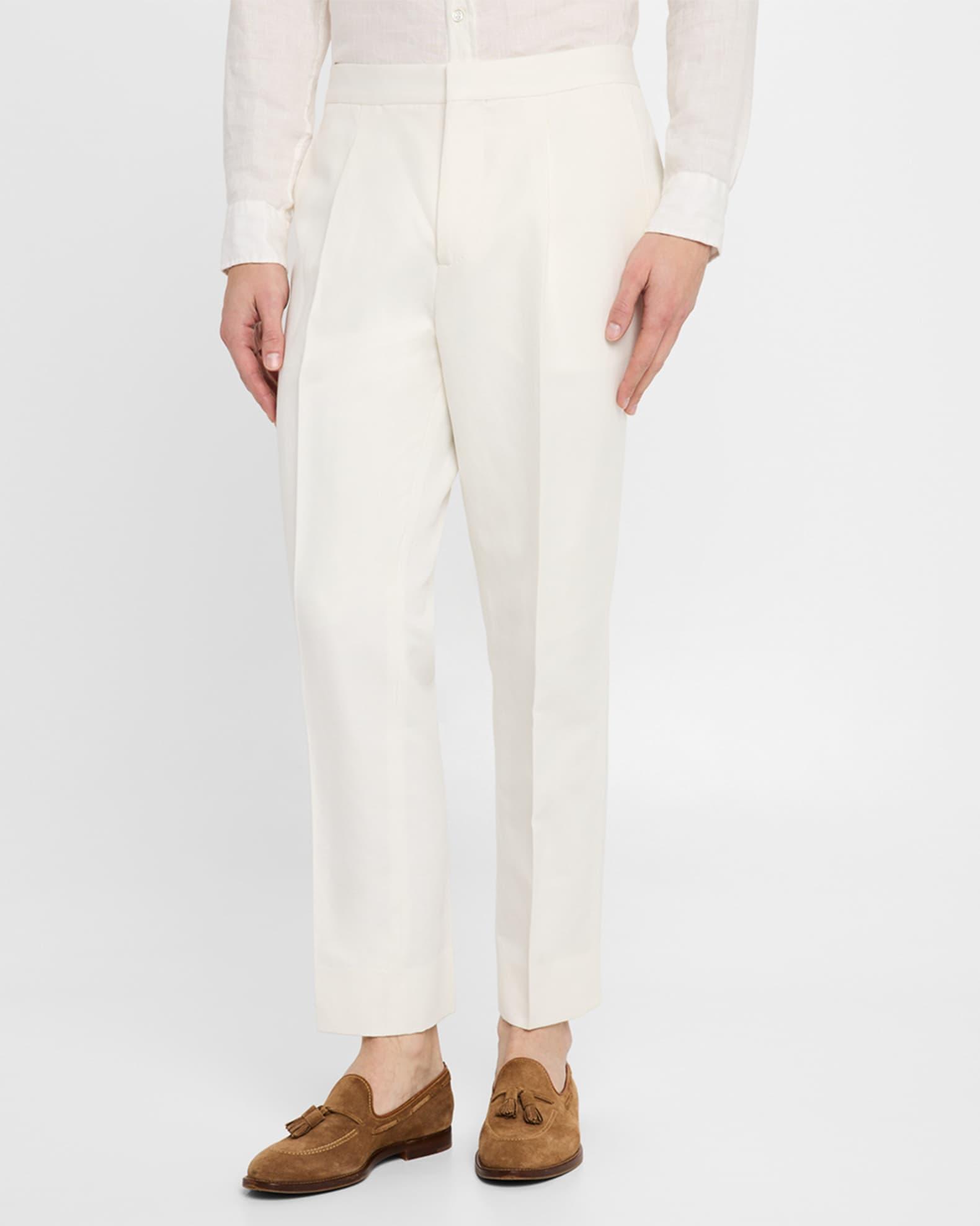 Men's Slim Single-Pleated Formal Pants Product Image