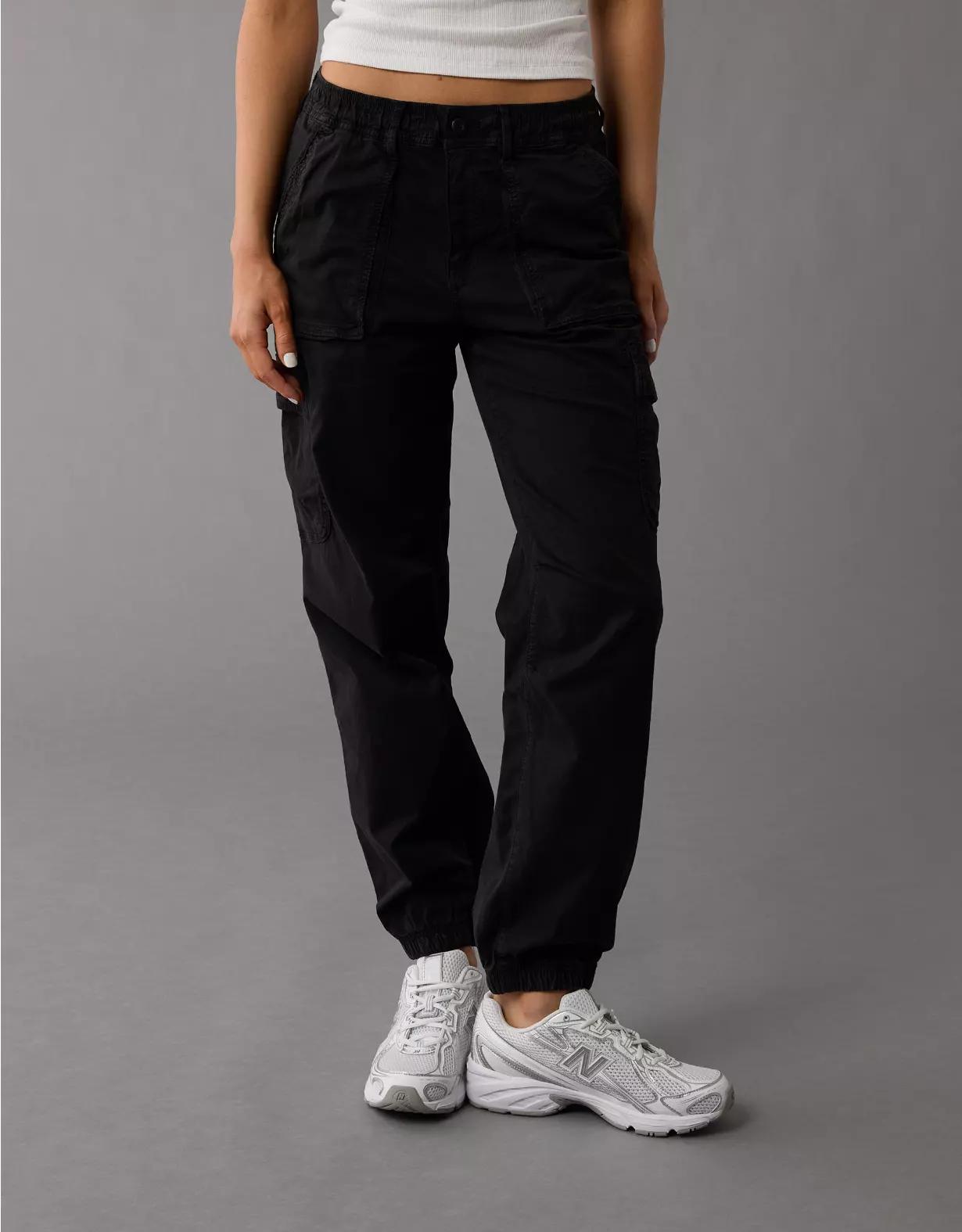 AE Stretch High-Waisted Baggy Cargo Jogger Product Image