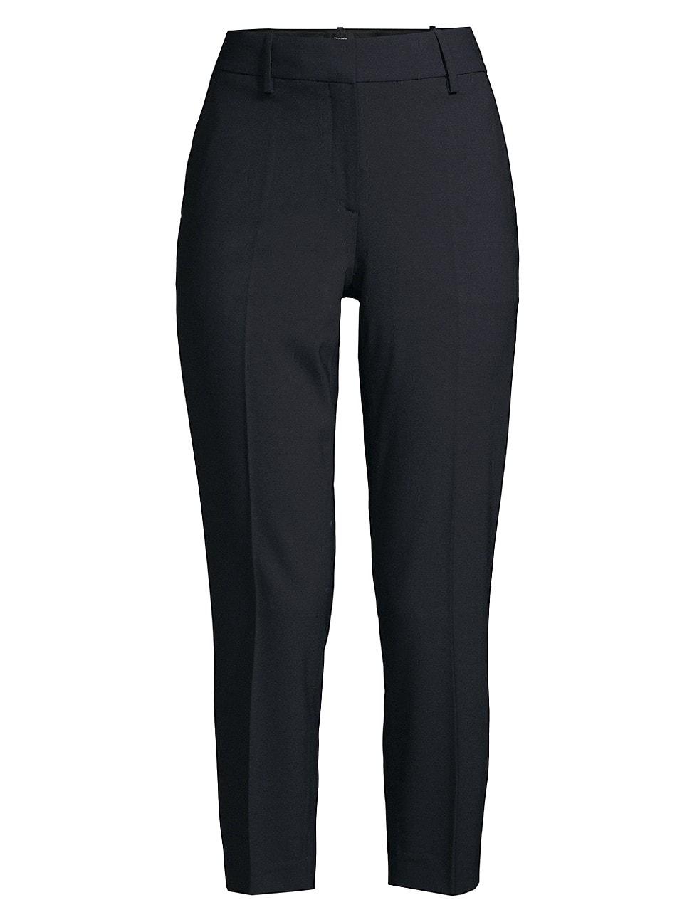 Theory Treeca Wool-Blend Cropped Pants Product Image
