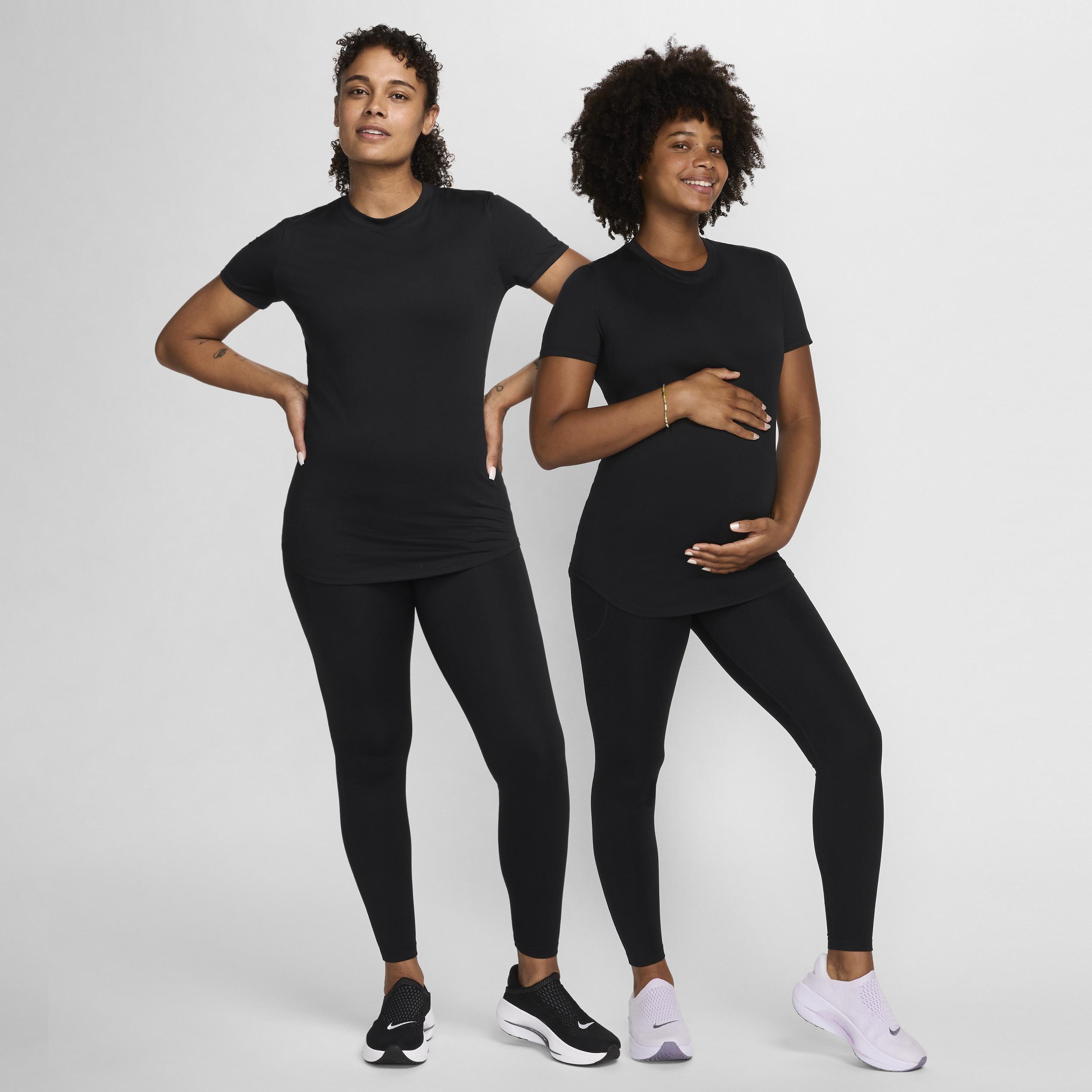 Nike Womens (M) One Dri-FIT Slim-Fit Short-Sleeve Top (Maternity) | FN5001-010 Product Image