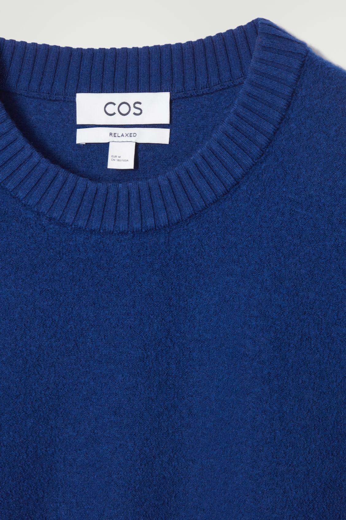 BOILED-WOOL CREW-NECK SWEATER Product Image