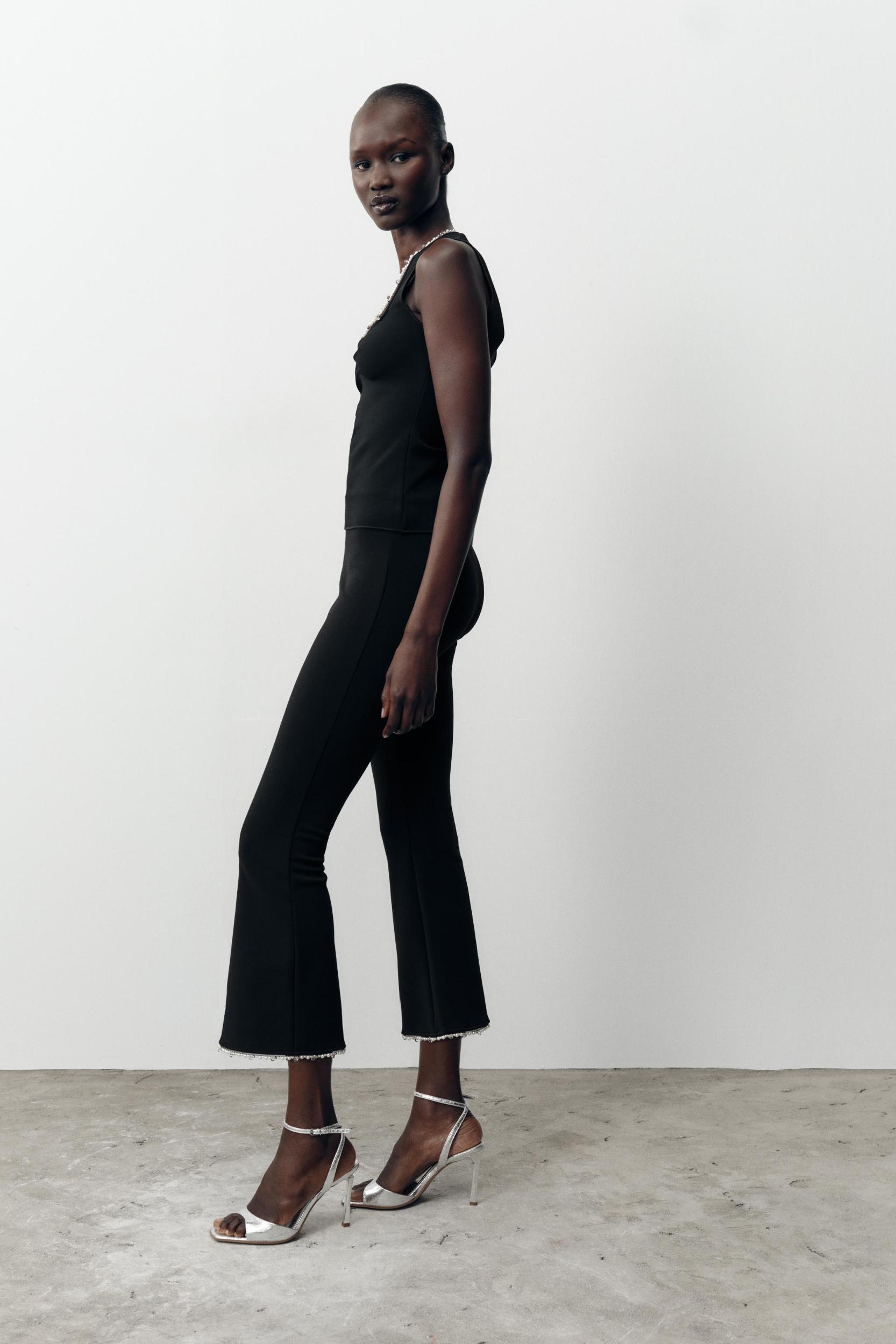 STRETCH TOP WITH METALLIC THREAD Product Image