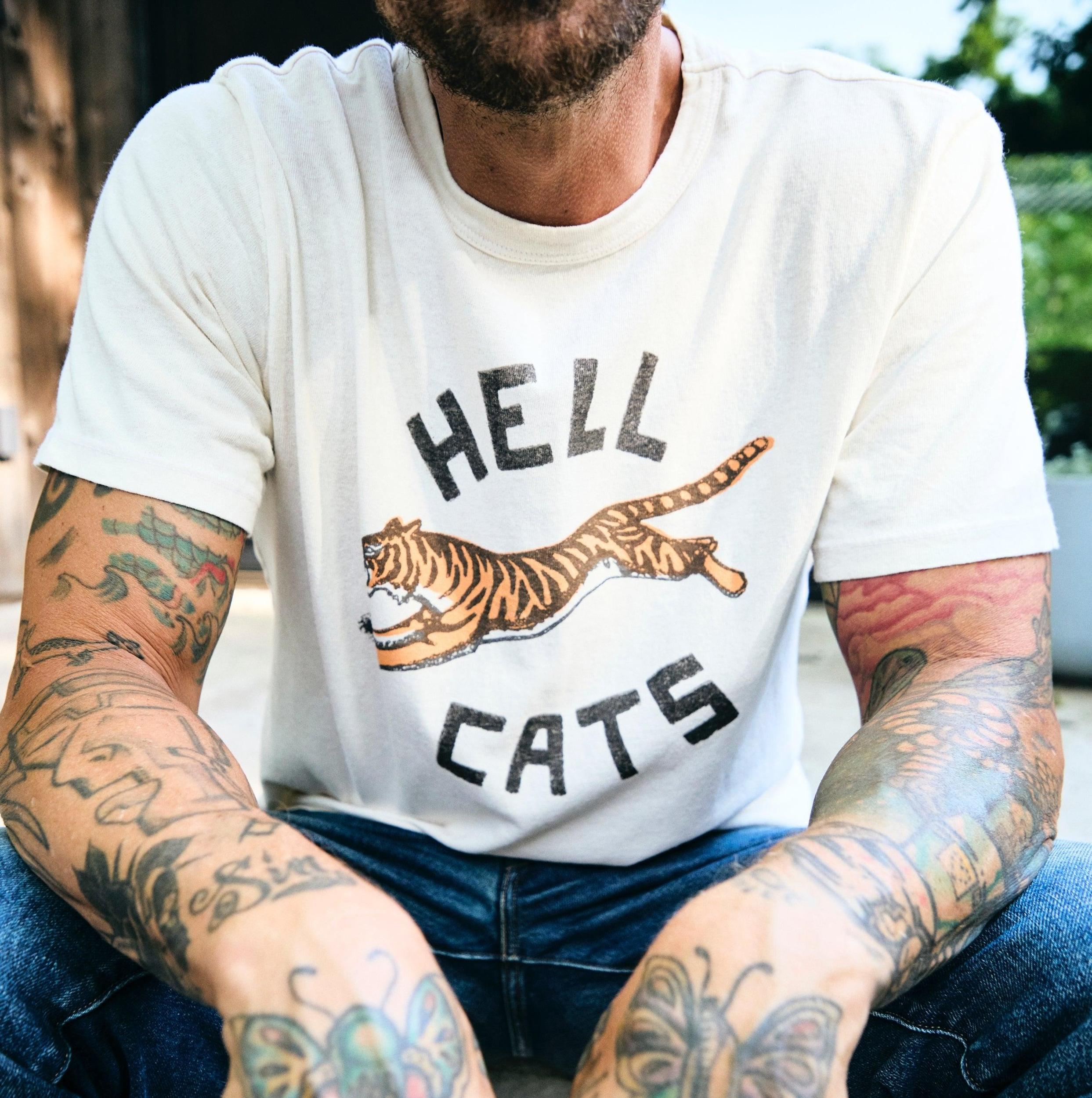Hell Cats Tee - Vintage White Product Image