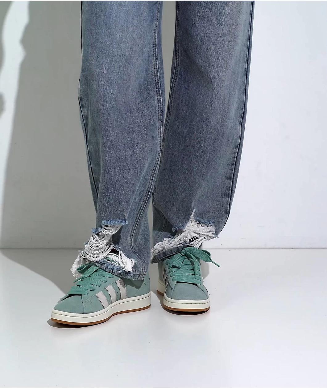 adidas Originals Campus 00s Hazy Green & Off White Shoes Product Image