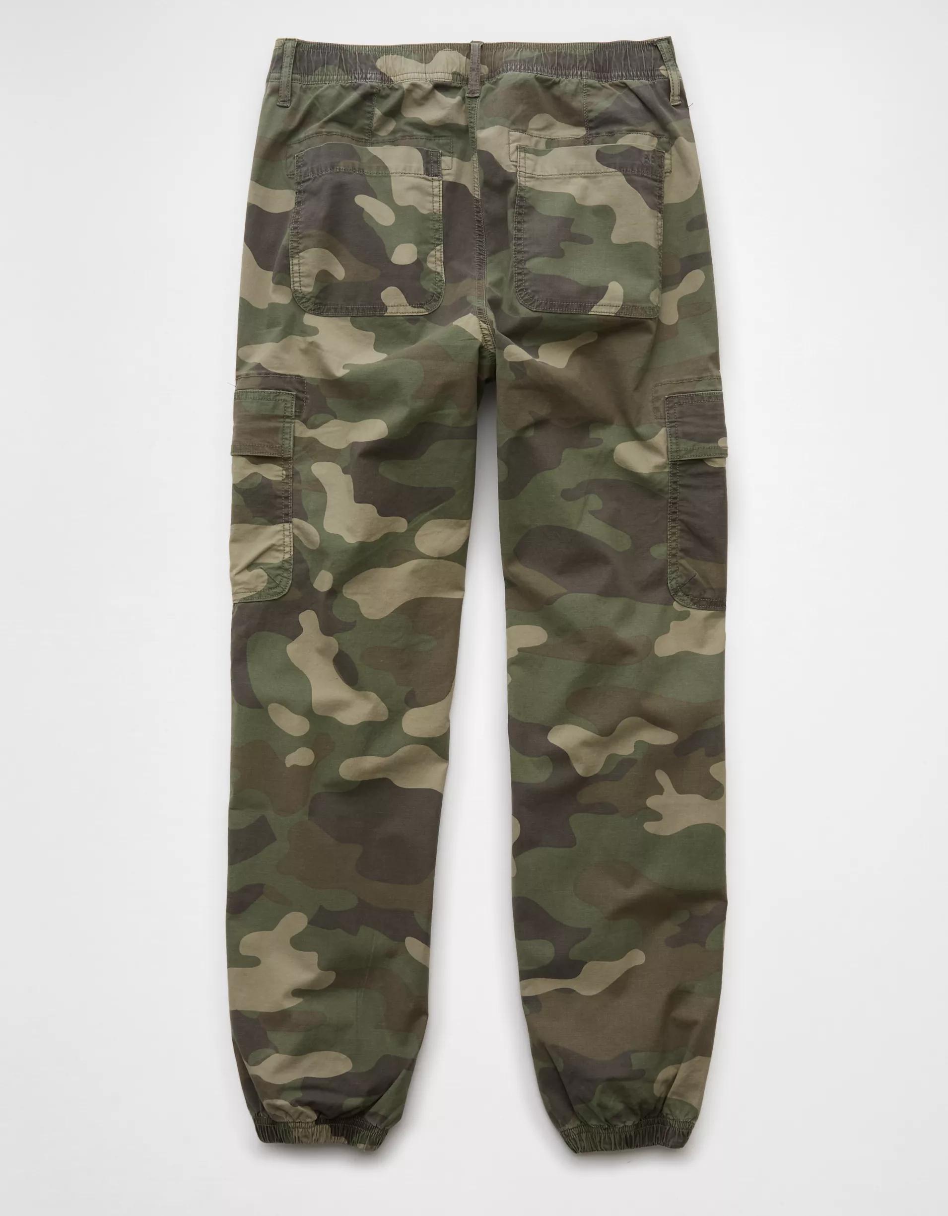 AE Stretch High-Waisted Baggy Cargo Jogger Product Image