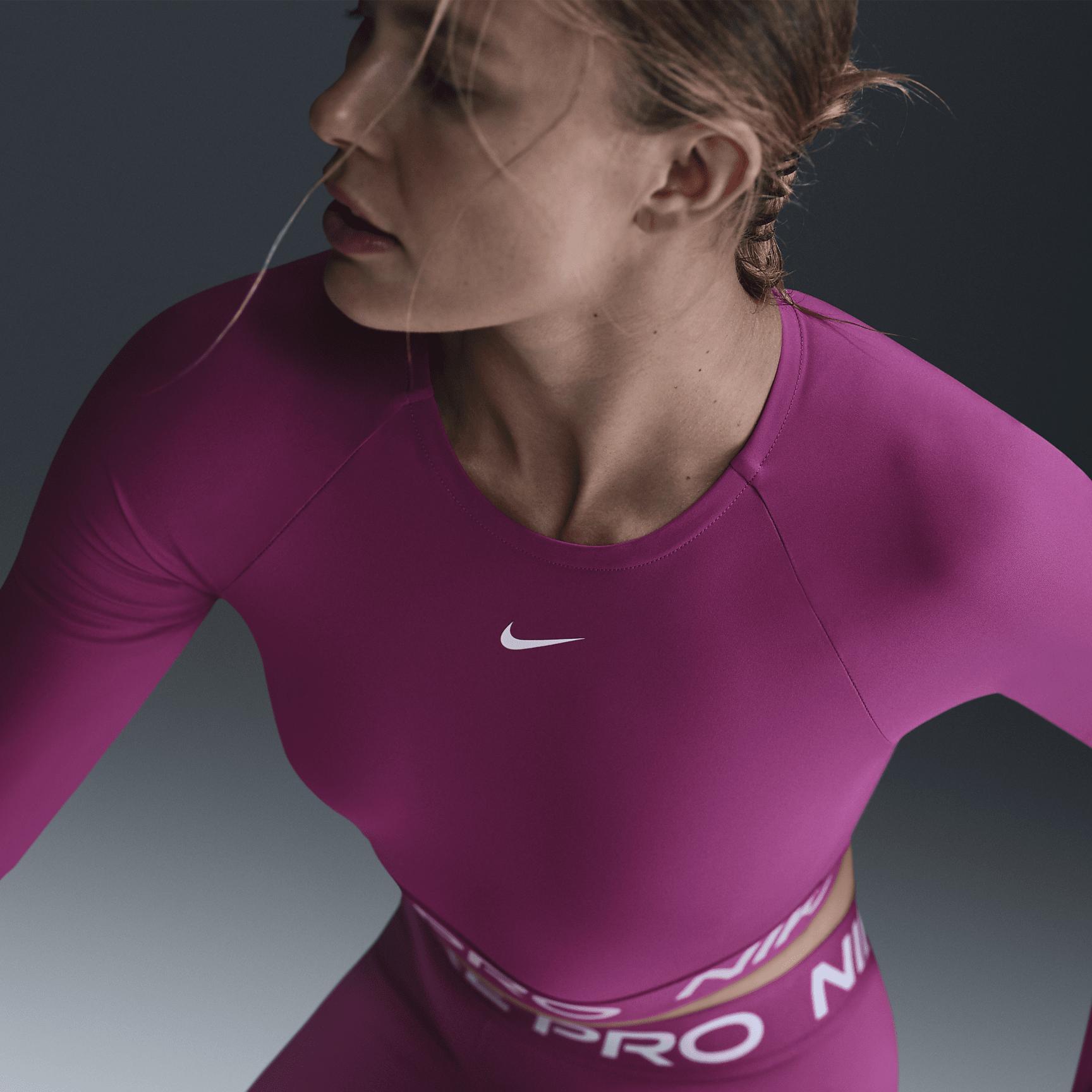Nike Pro Women's Dri-FIT Cropped Long-Sleeve Top Product Image