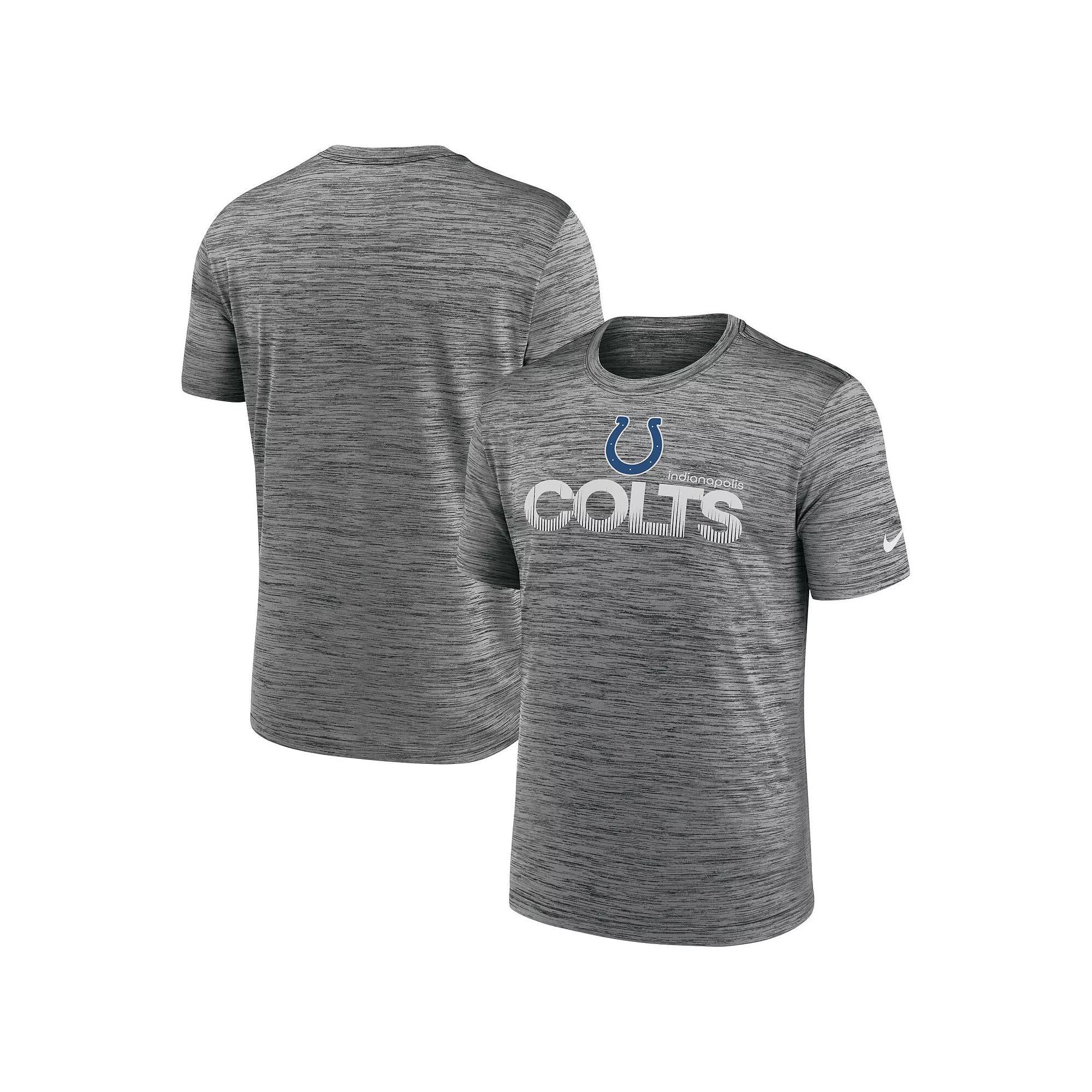 Men's Nike Anthracite Indianapolis Colts Blitz Velocity Modern Performance T-Shirt,  Product Image