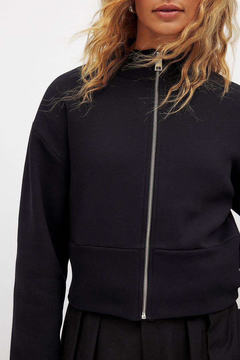 Fitted Zip Sweater Product Image
