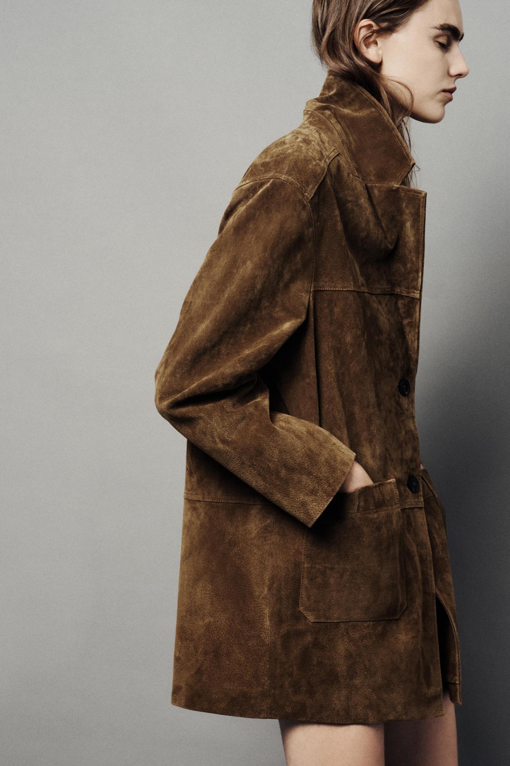 100% LEATHER LONG JACKET Product Image