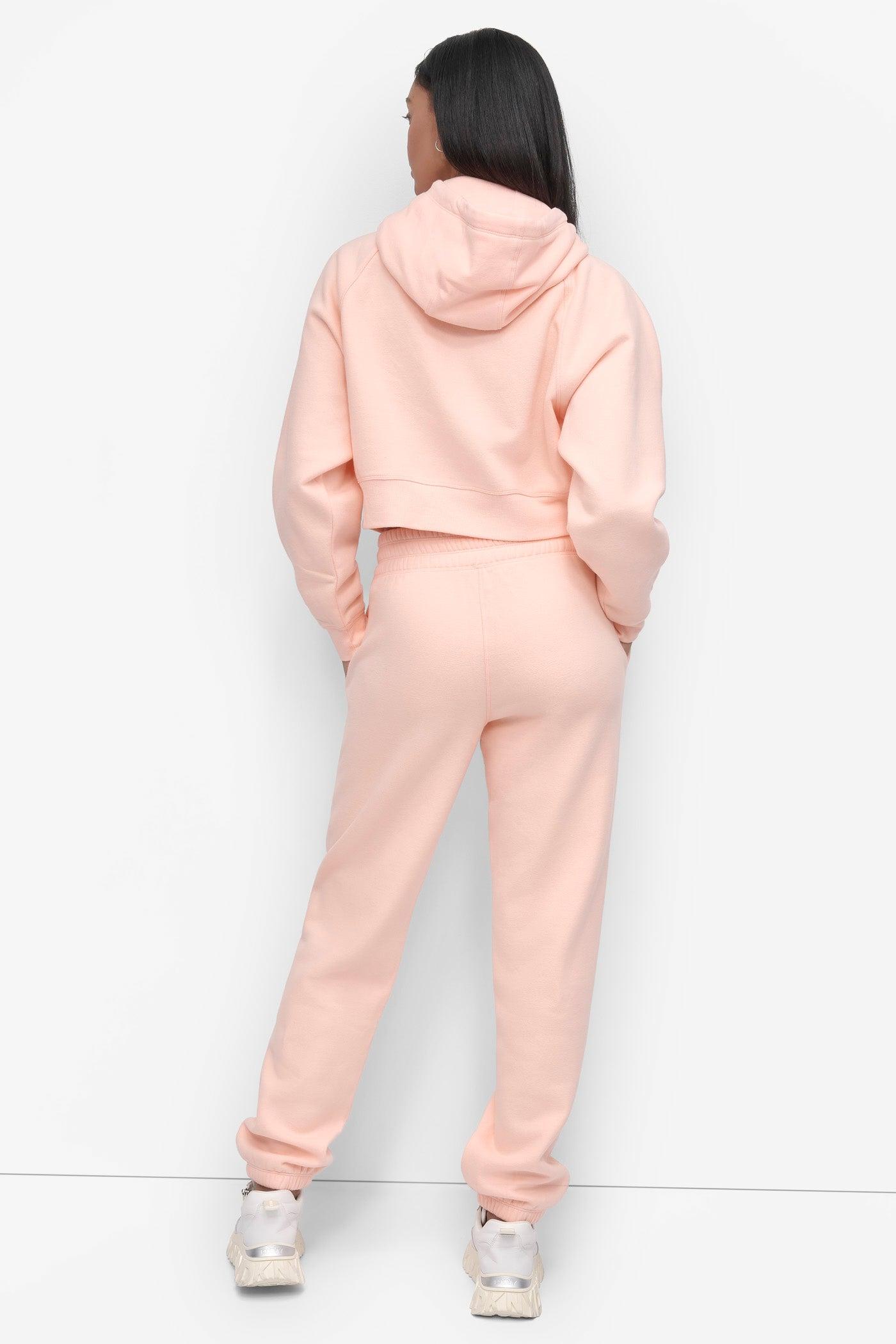 STACKED VELVET PLUSH EMBROIDERY LOGO JOGGER Product Image