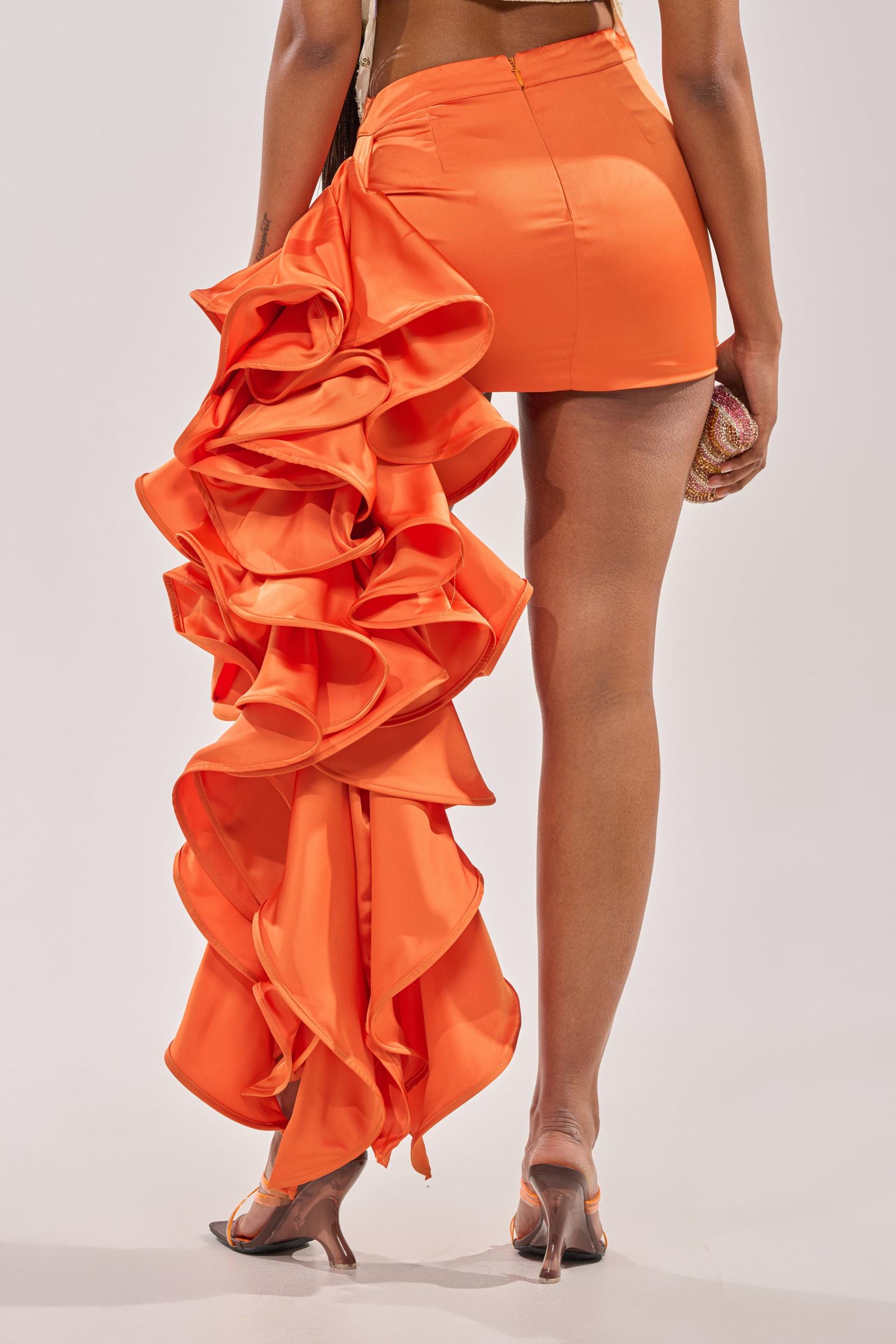 BRIGHTER DAYS MINI SKIRT WITH SIDE TIE Product Image