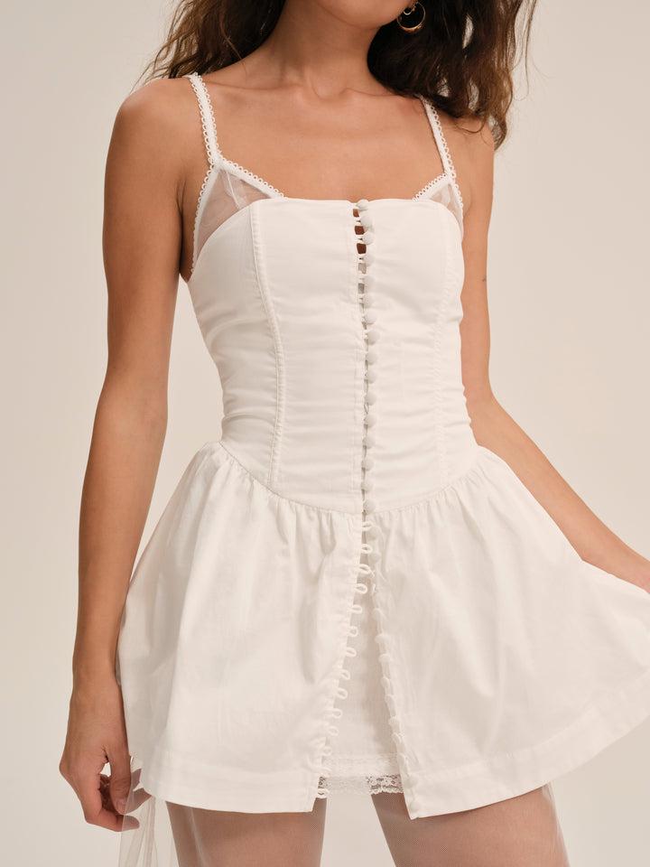 Susannah Midi Dress — White Product Image