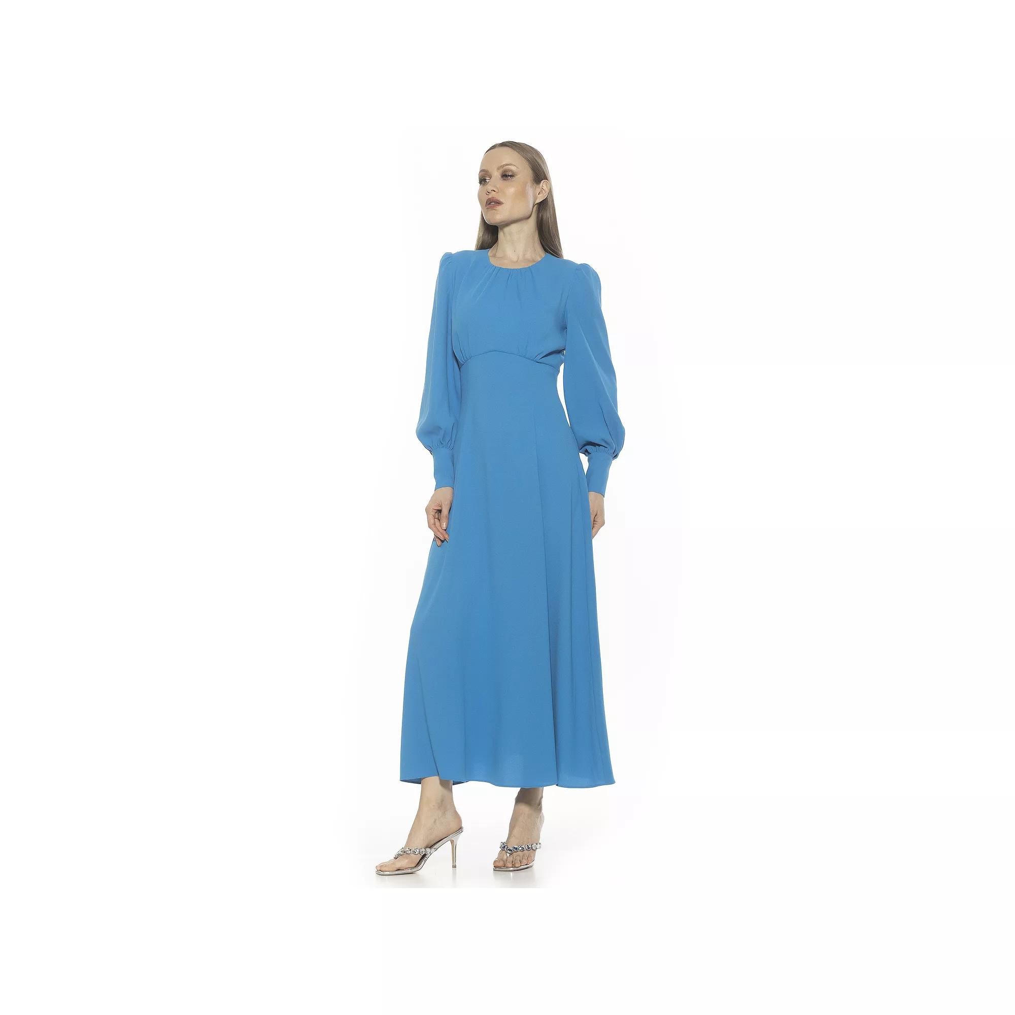 Women's ALEXIA ADMOR Yesenia Flowy Long Sleeve Maxi Dress,  Product Image