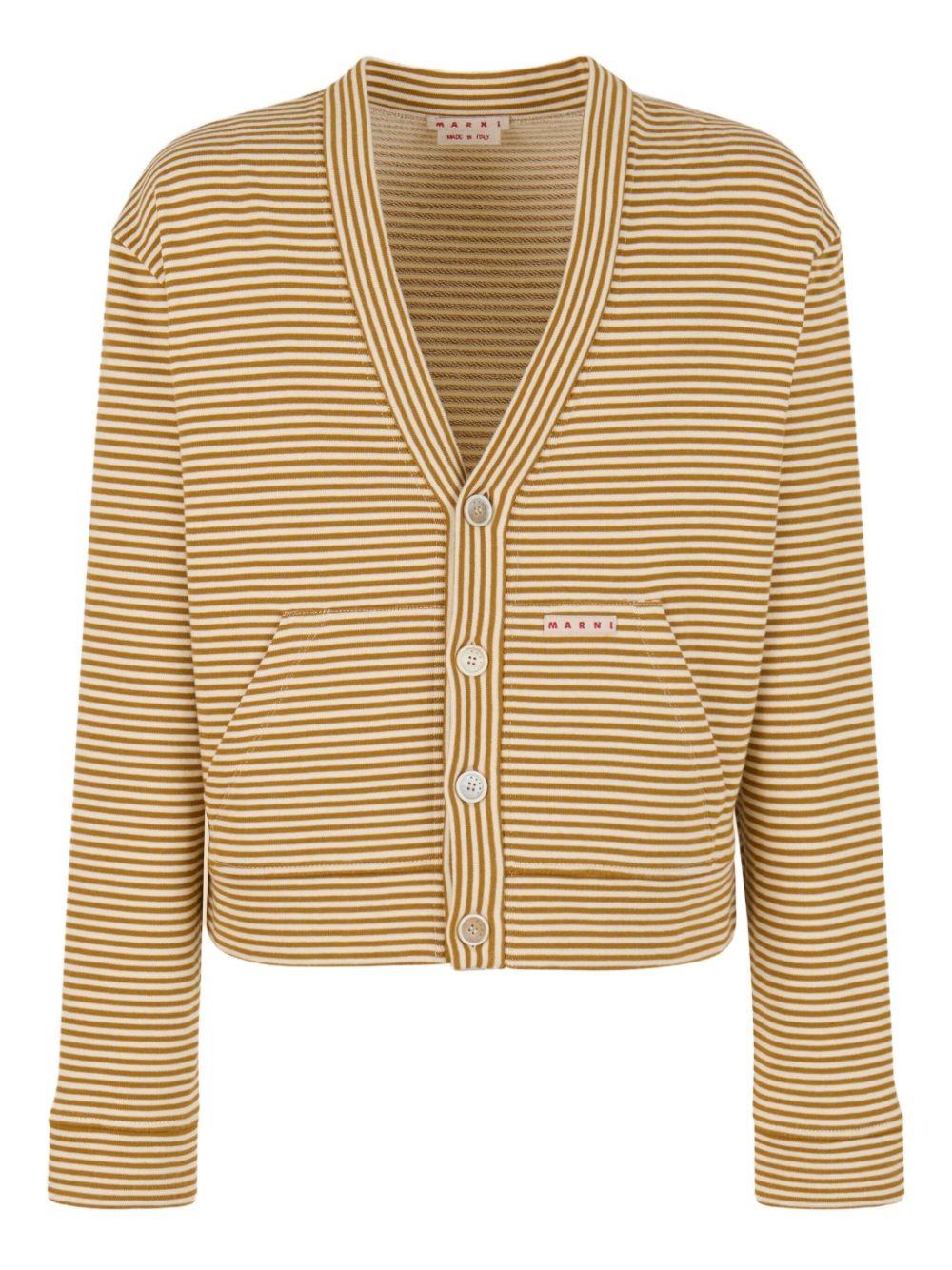 striped button-up cardigan Product Image