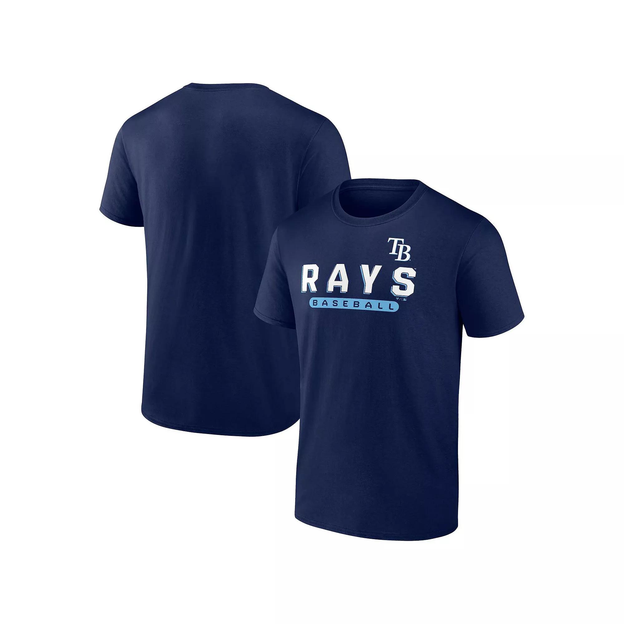Men's Fanatics Navy Tampa Bay Rays Team T-Shirt,  Product Image