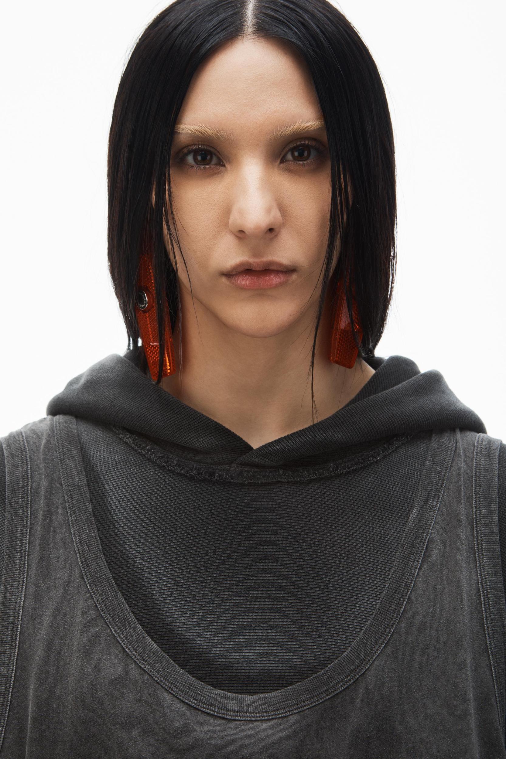 Oversize Triple-layer Unisex Hoodie In Cotton Product Image