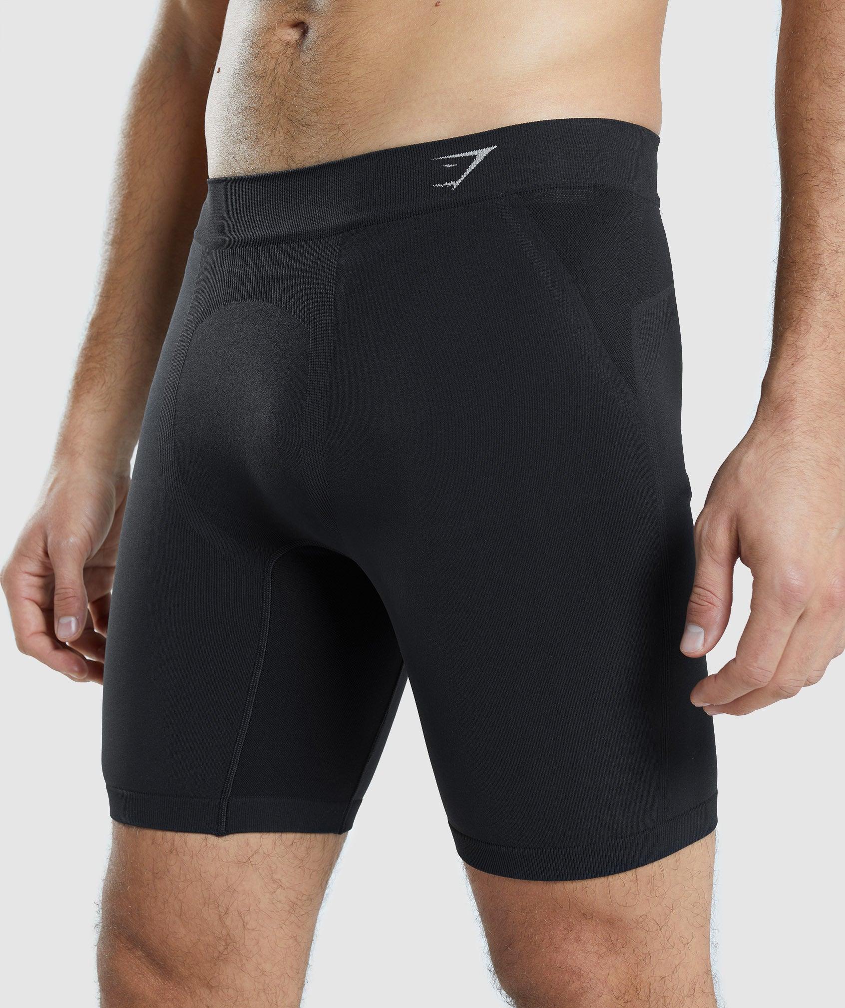 Gymshark Hybrid Boxer - Black/Light Grey Male Product Image