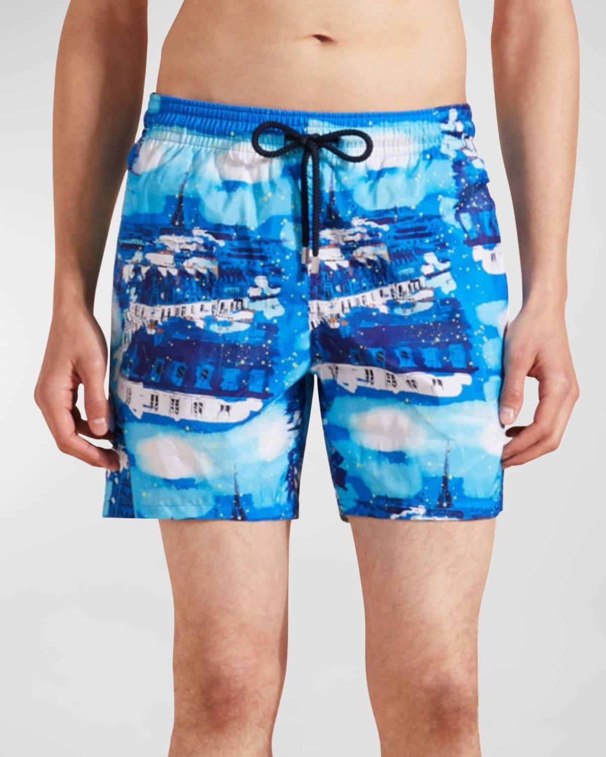 Vilebrequin Men's Paris Ultra-Light And Packable Swim Shorts Product Image