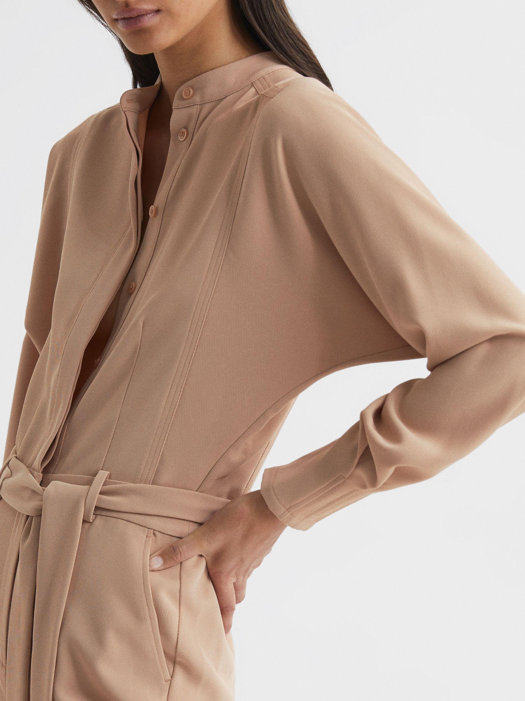 Wide Leg Jumpsuit in Nude Product Image