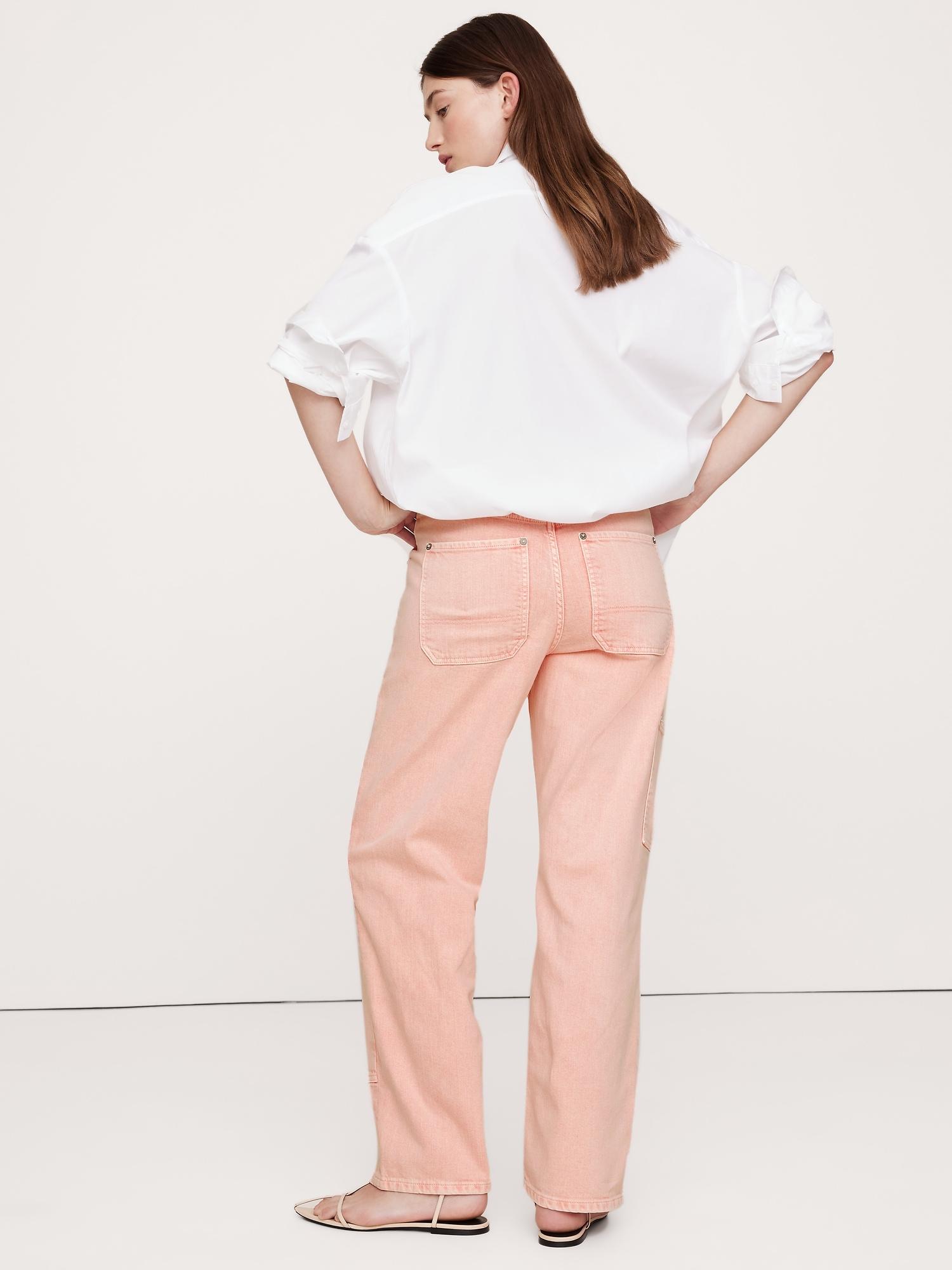 High-Rise Straight Cargo Jean Product Image