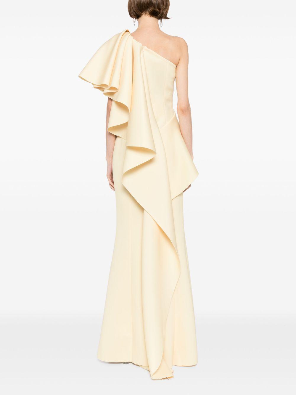 ruffled scuba dress Product Image