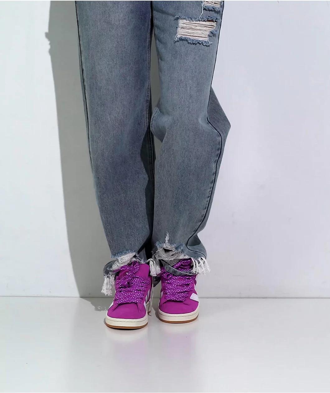 adidas Originals Campus 00s Semi Lucid Fuchsia & Cloud White Skate Shoes Product Image