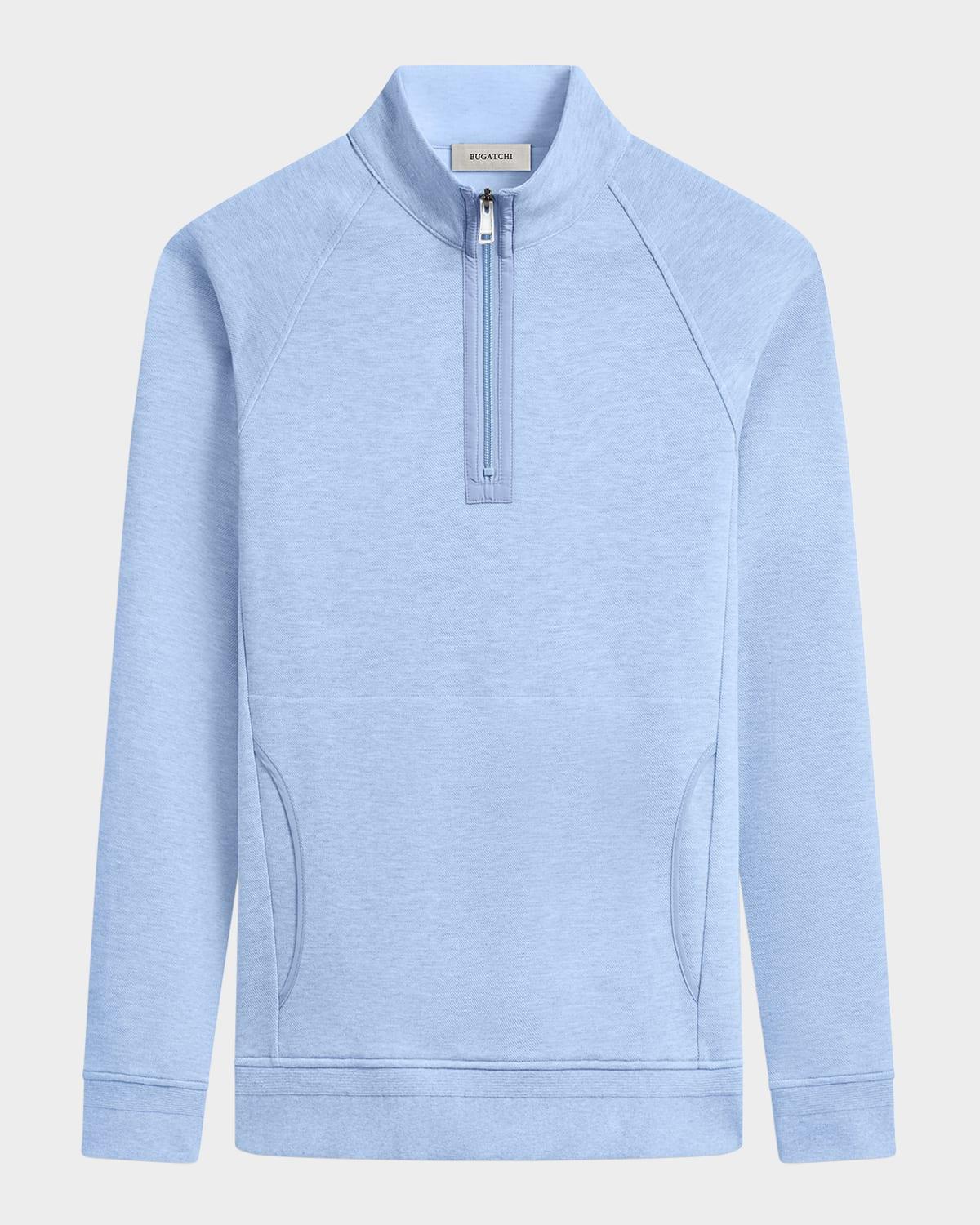 Mens Knit Quarter-Zip Cotton-Blend Sweater Product Image