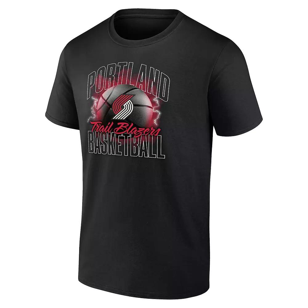 Men's Portland Trail Blazers Match-Up Graphic Tee, Size: Large, Black Product Image