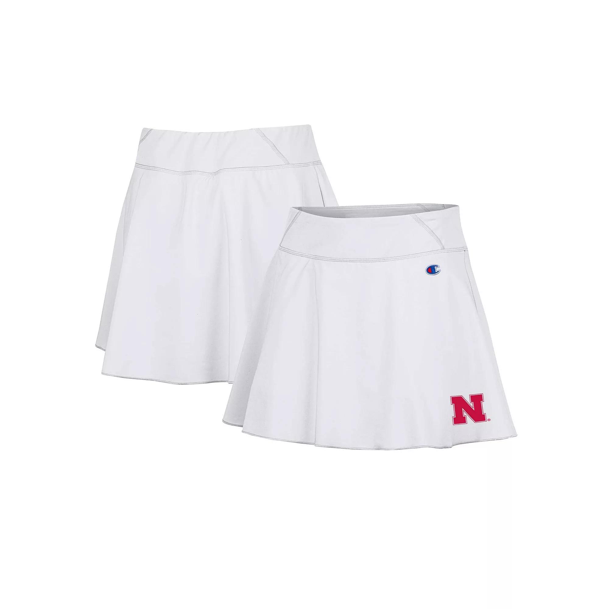 Women's Champion White Nebraska Huskers Tailgate Soft Touch Skort,  Product Image