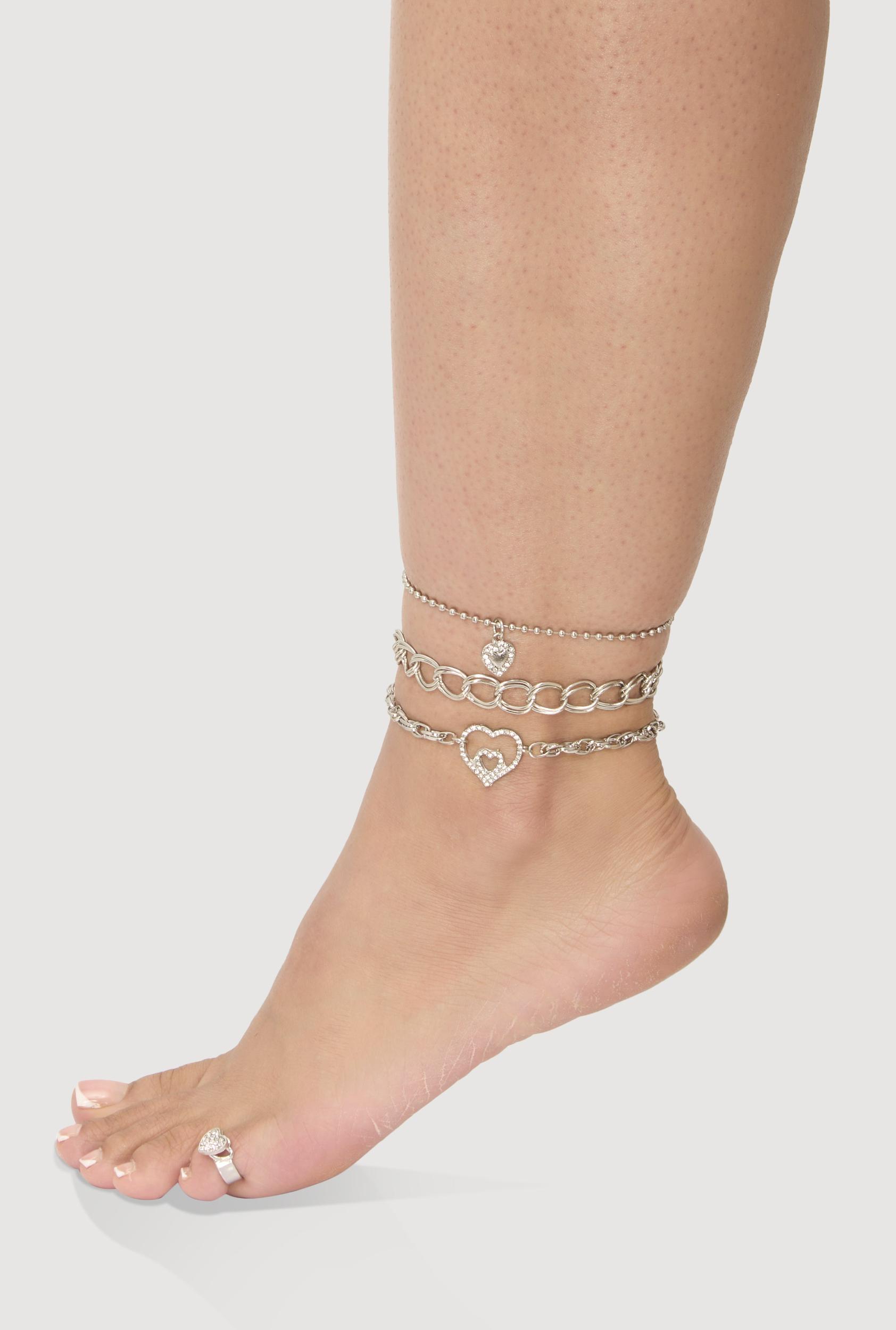 Womens Cubic Zirconia Butterfly Charm Belly Chains Product Image