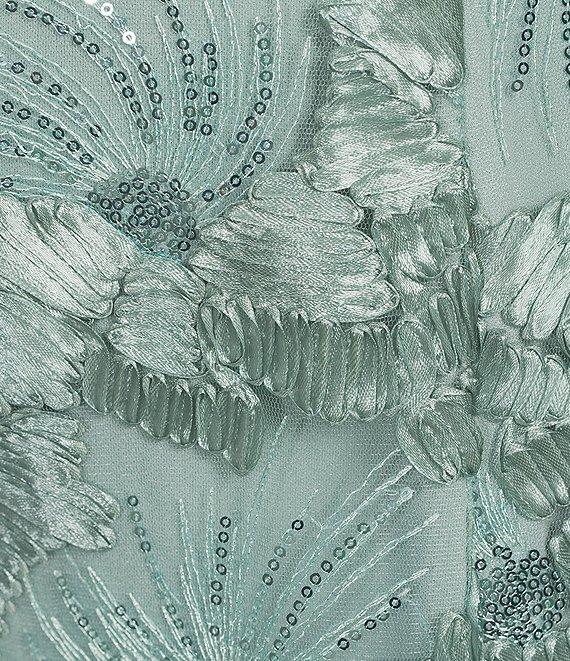 Alex Evenings Lace Scoop Neck Short Sleeve A-Line Gown Product Image