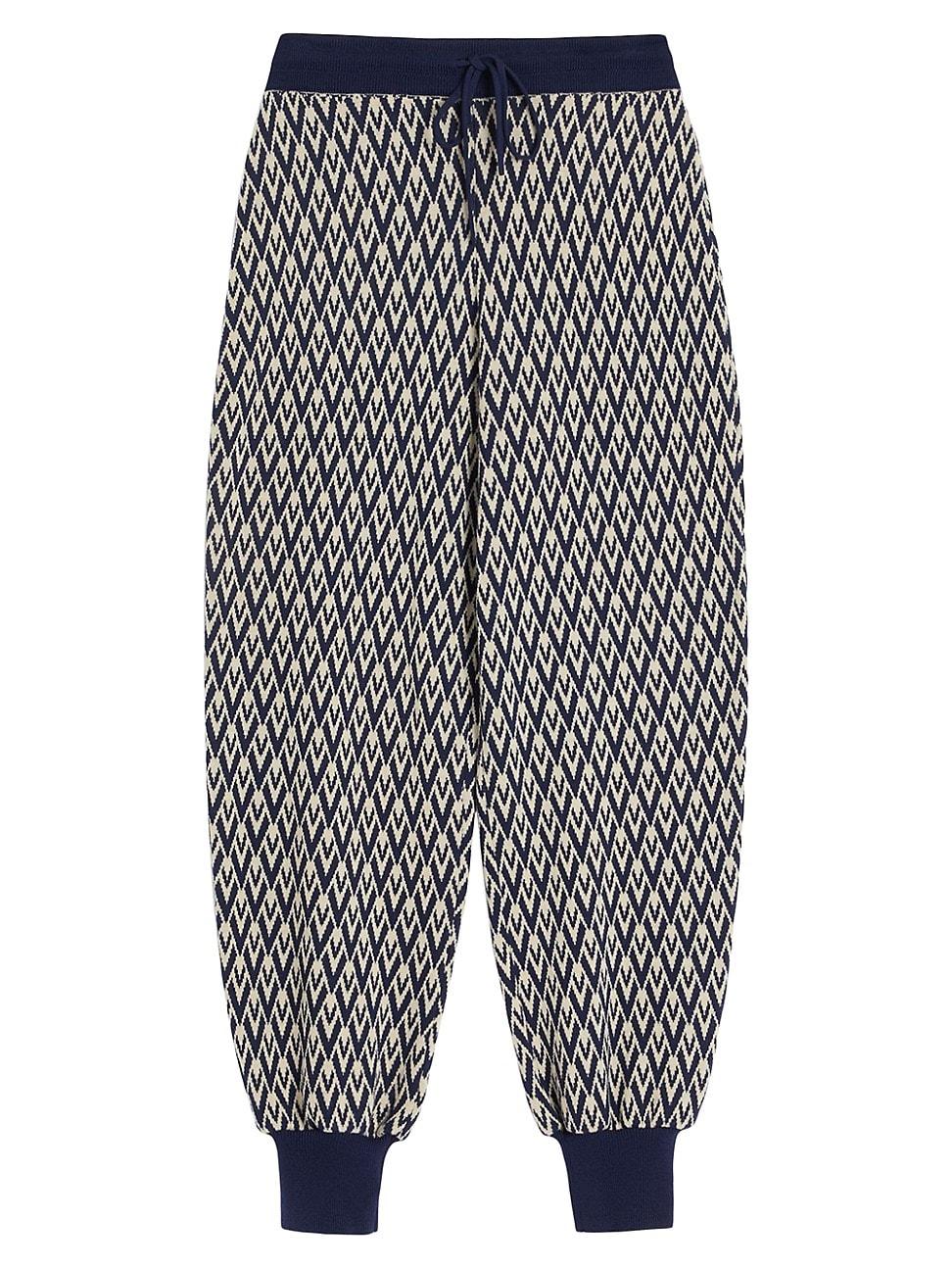 Womens Toute La V Jacquard Wool Knit Pants Product Image