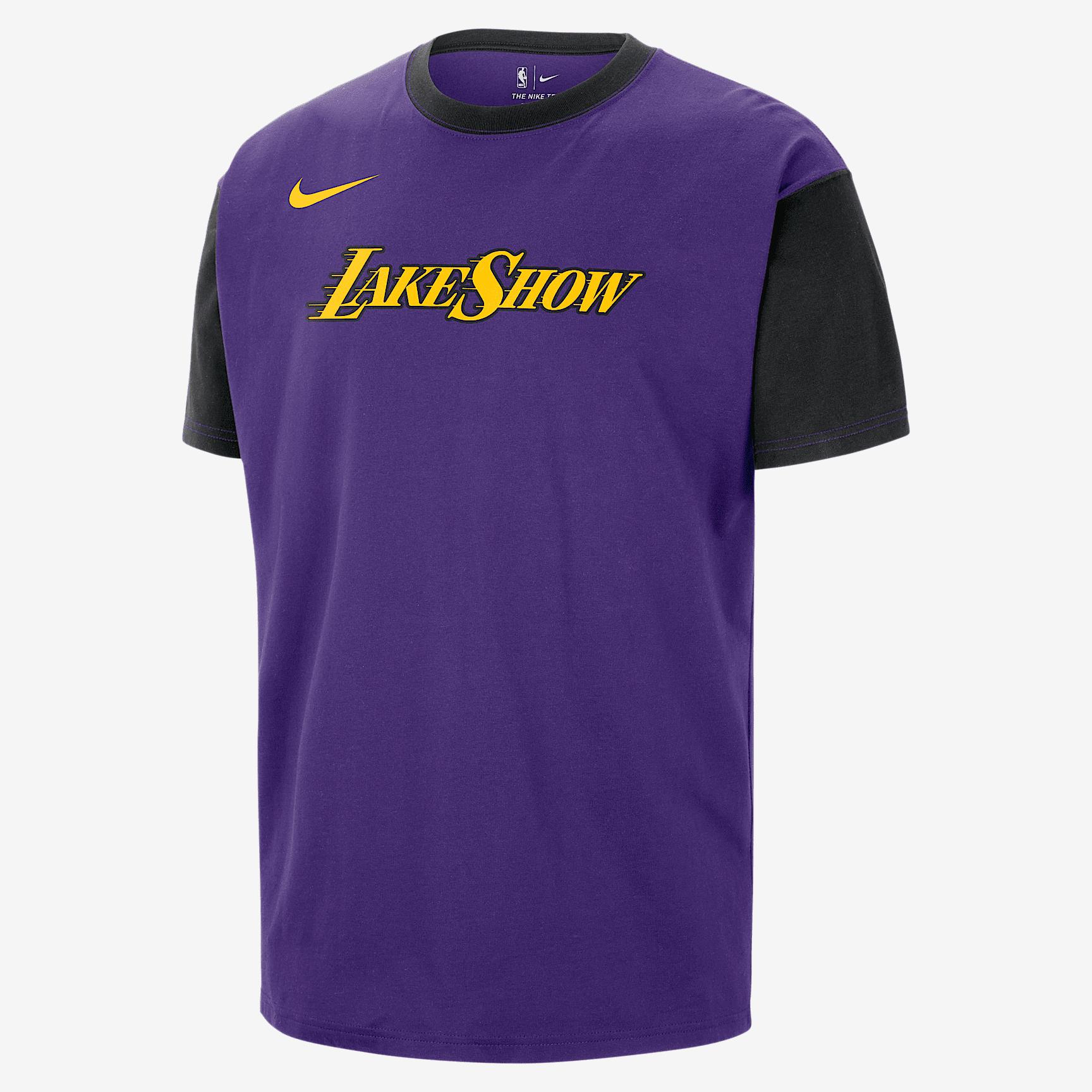 Los Angeles Lakers Courtside City Edition Men's Nike NBA T-Shirt Product Image