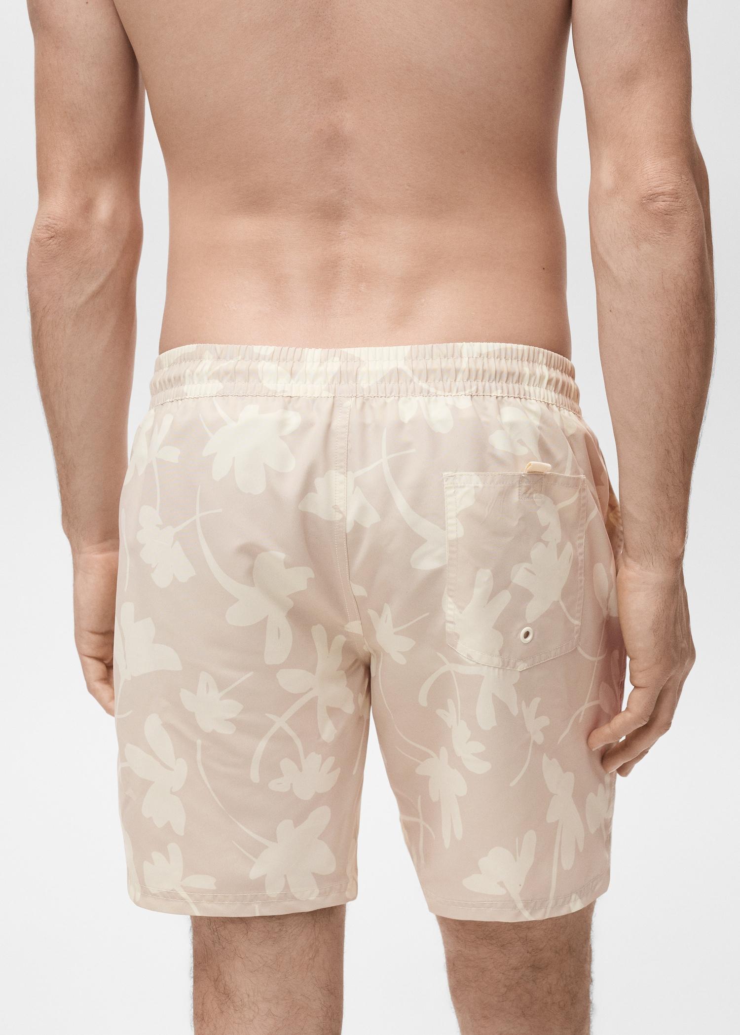 Floral print swimsuit - Men | MANGO USA Product Image