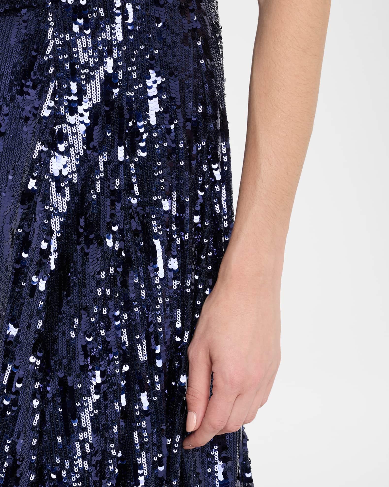 Sequined Fit & Flare Midi Dress Product Image