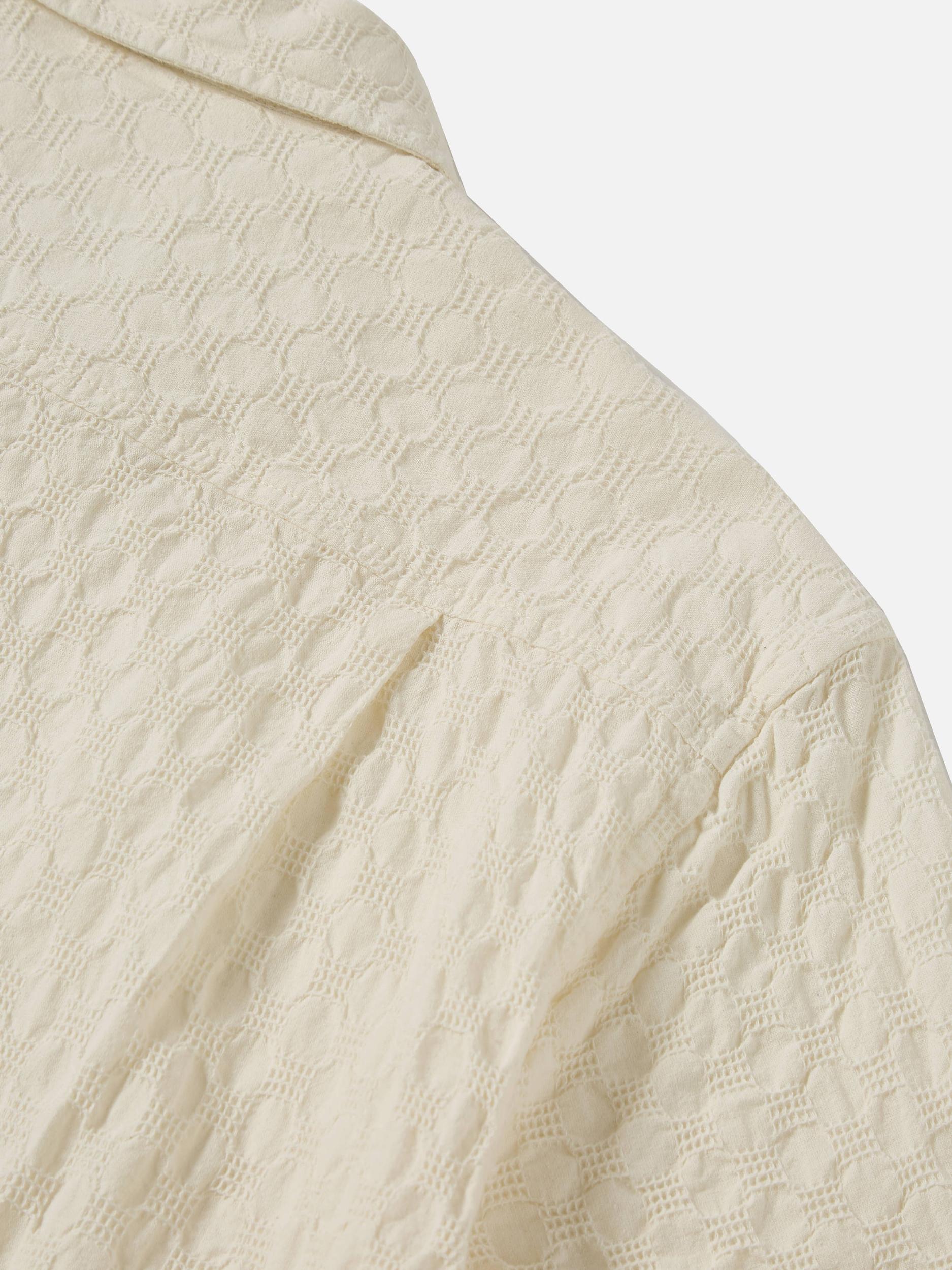 Ecru Dot Waffle Island Shirt Product Image