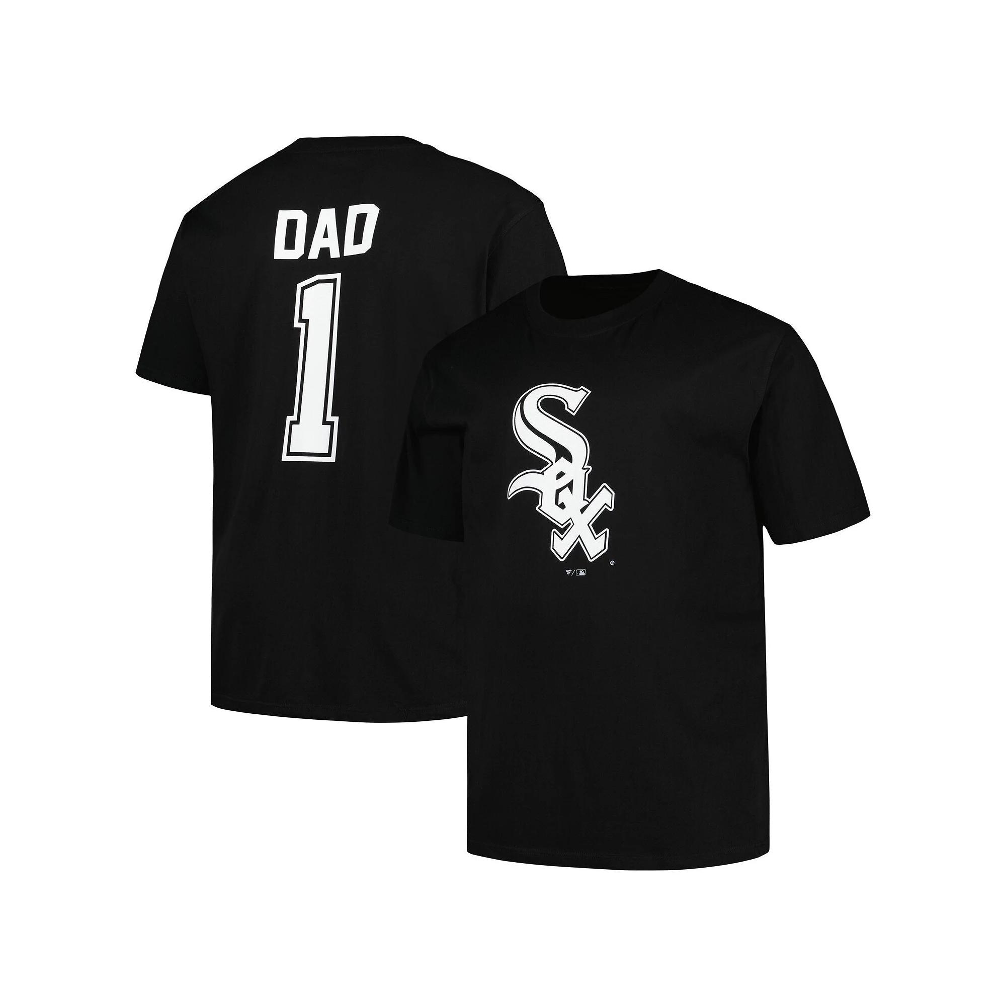 Men's Profile Black Chicago White Sox Big & Tall #1 Dad T-Shirt, Size: 3XB Product Image