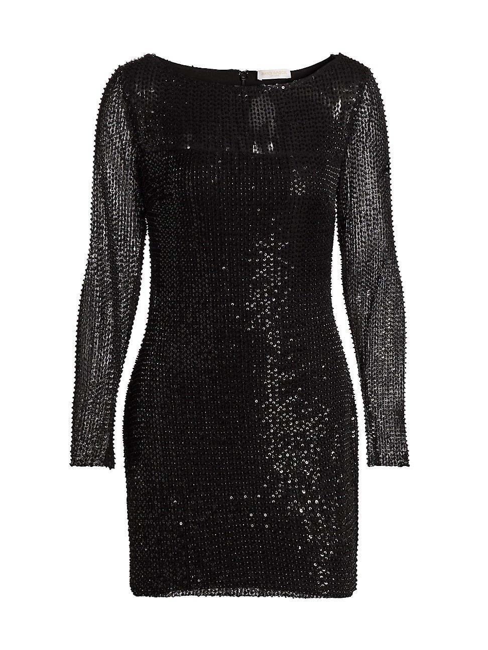 Womens Forrest Sequined Mesh Minidress Product Image