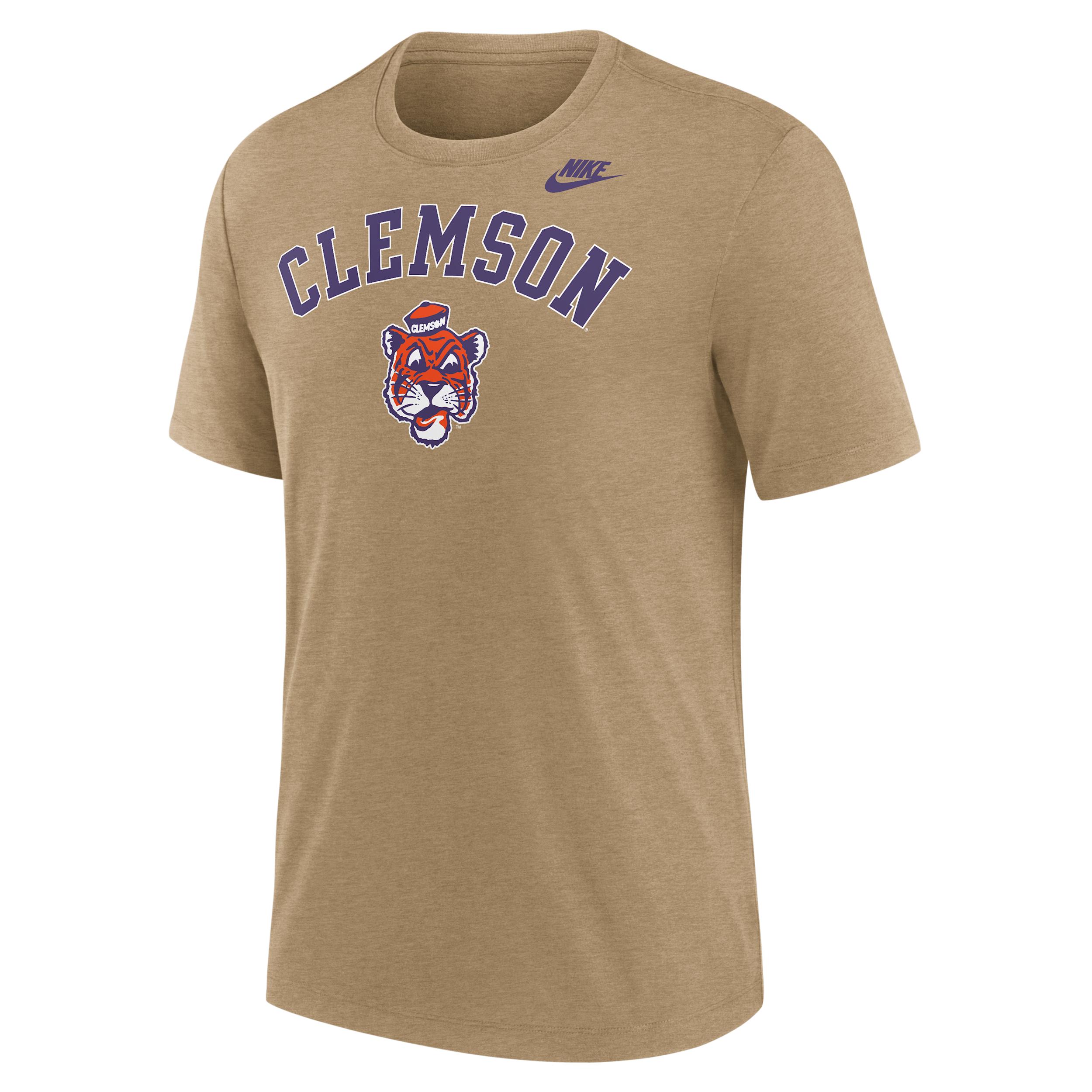 Clemson Legacy Arch Nike Mens College T-Shirt | NJFD2FECLV-CXE Product Image