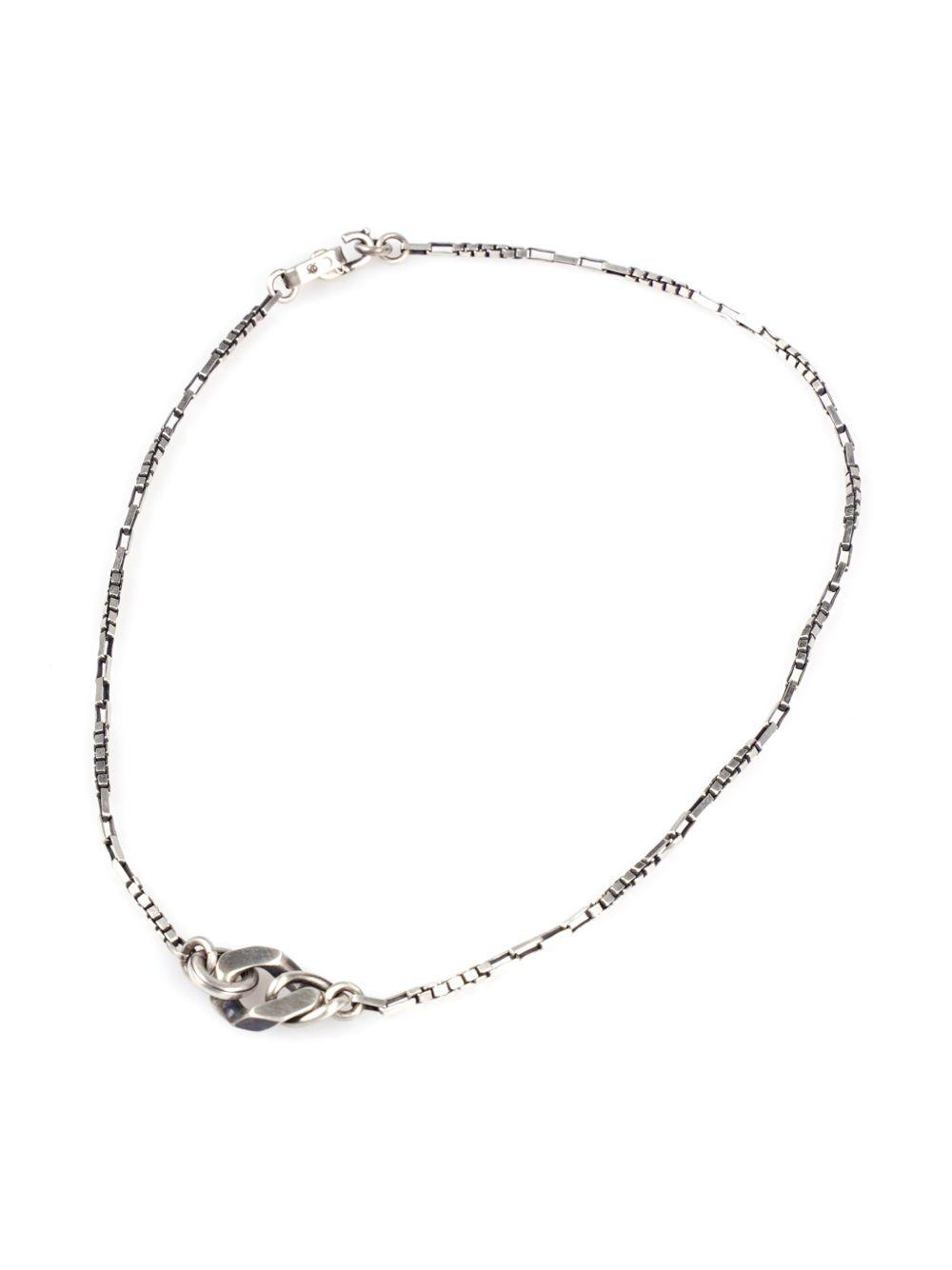 chain-link detailing polished-finish necklace  Product Image